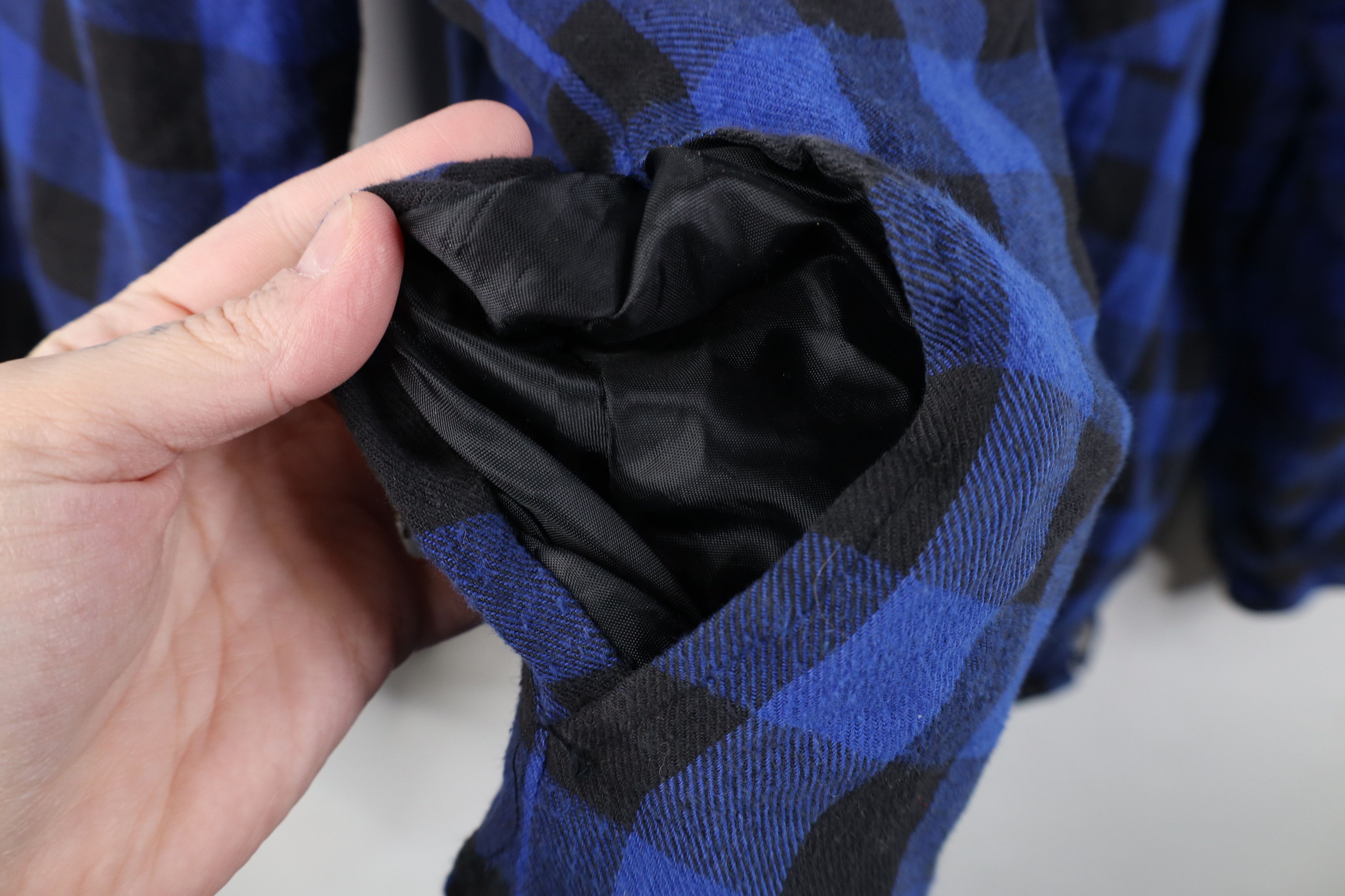 Vintage Vintage 90s Streetwear Lined Hooded Flannel Shirt Jacket Size US XL / EU 56 / 4 - 8 Thumbnail