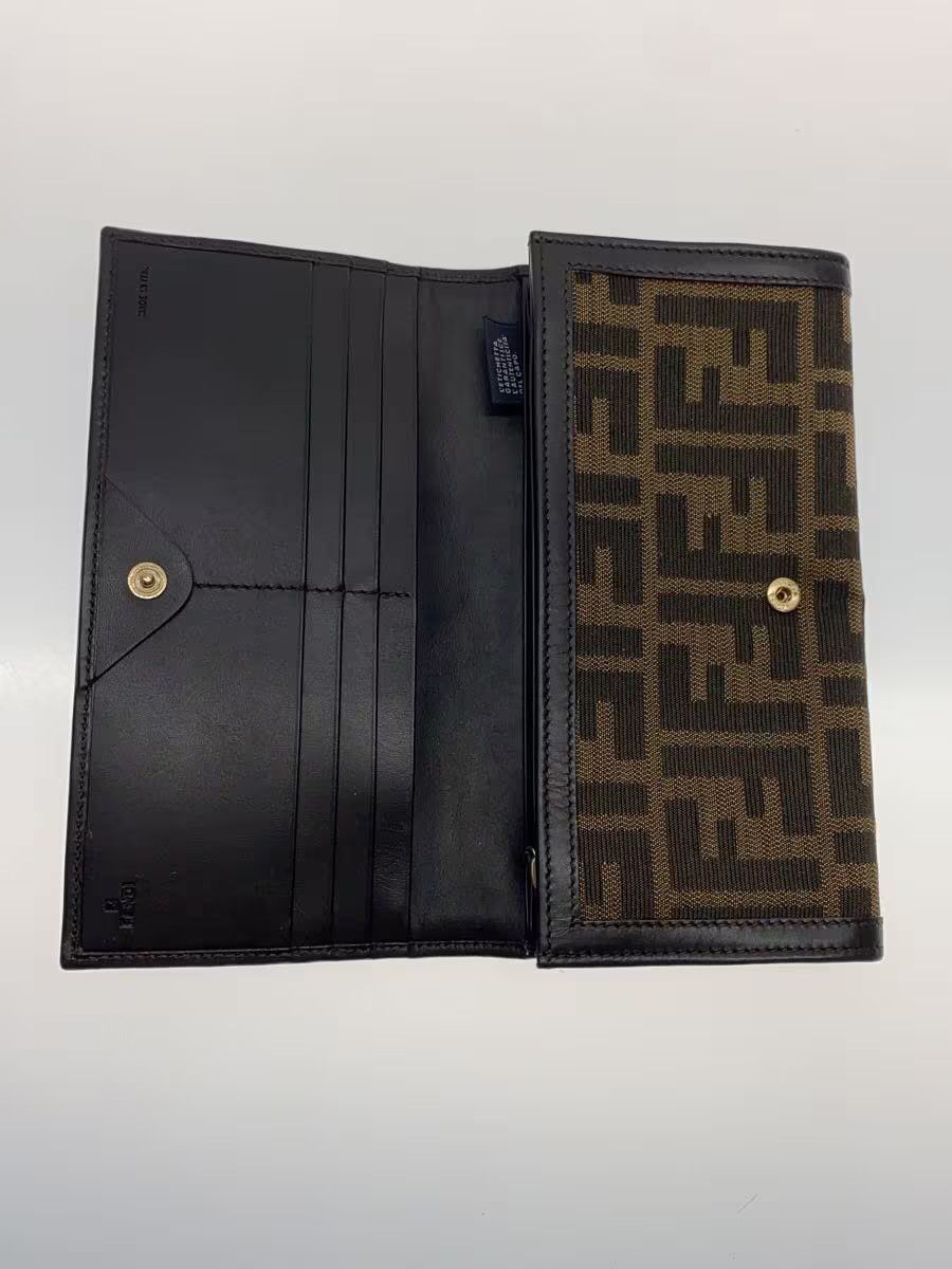 Fendi Fendi Canvas Long Wallet Brown Size ONE SIZE - 4 Thumbnail