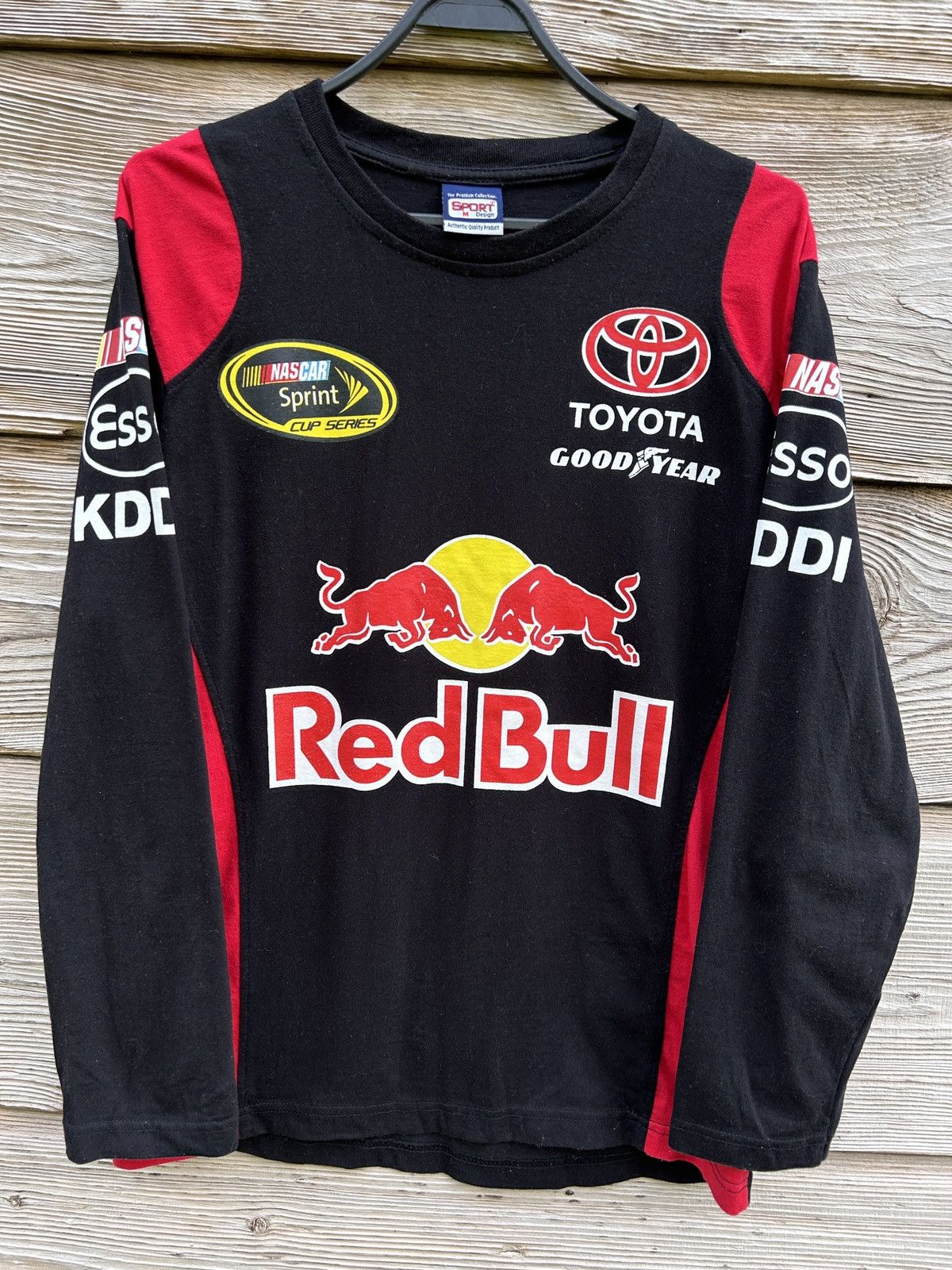NASCAR 00s Vintage Red Bull Toyota Nascar Racing Long Sleeve Size US M / EU 48-50 / 2 - 1 Thumbnail