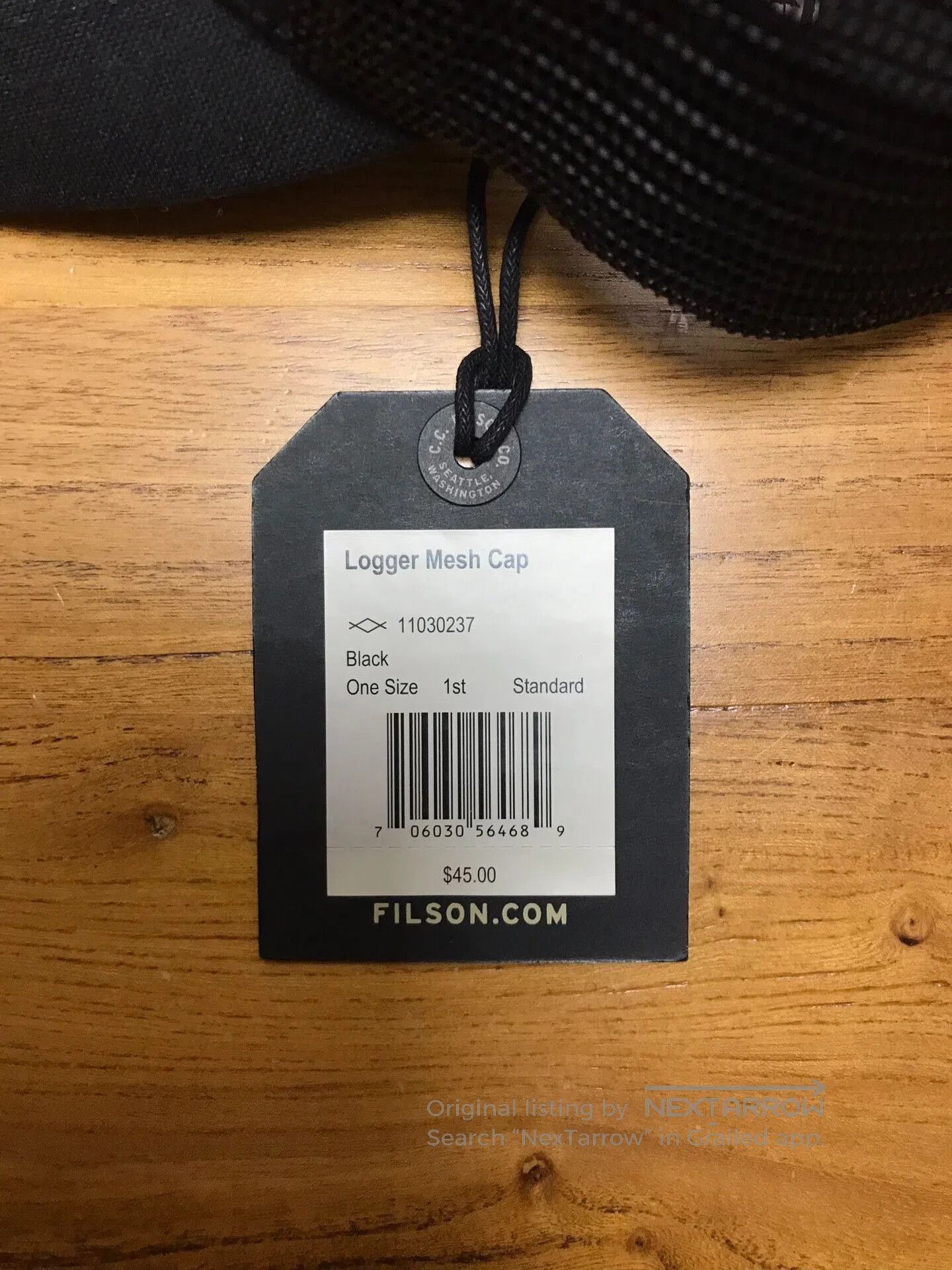 Filson Filson 11030237 Black Mesh Baseball Cap. Size ONE SIZE - 7 Thumbnail