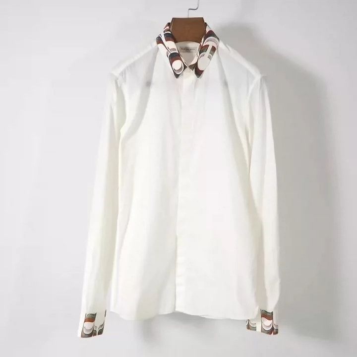 Dries Van Noten Dries Van Noten Printed Long Sleeve Shirt Size US M / EU 48-50 / 2 - 1 Thumbnail