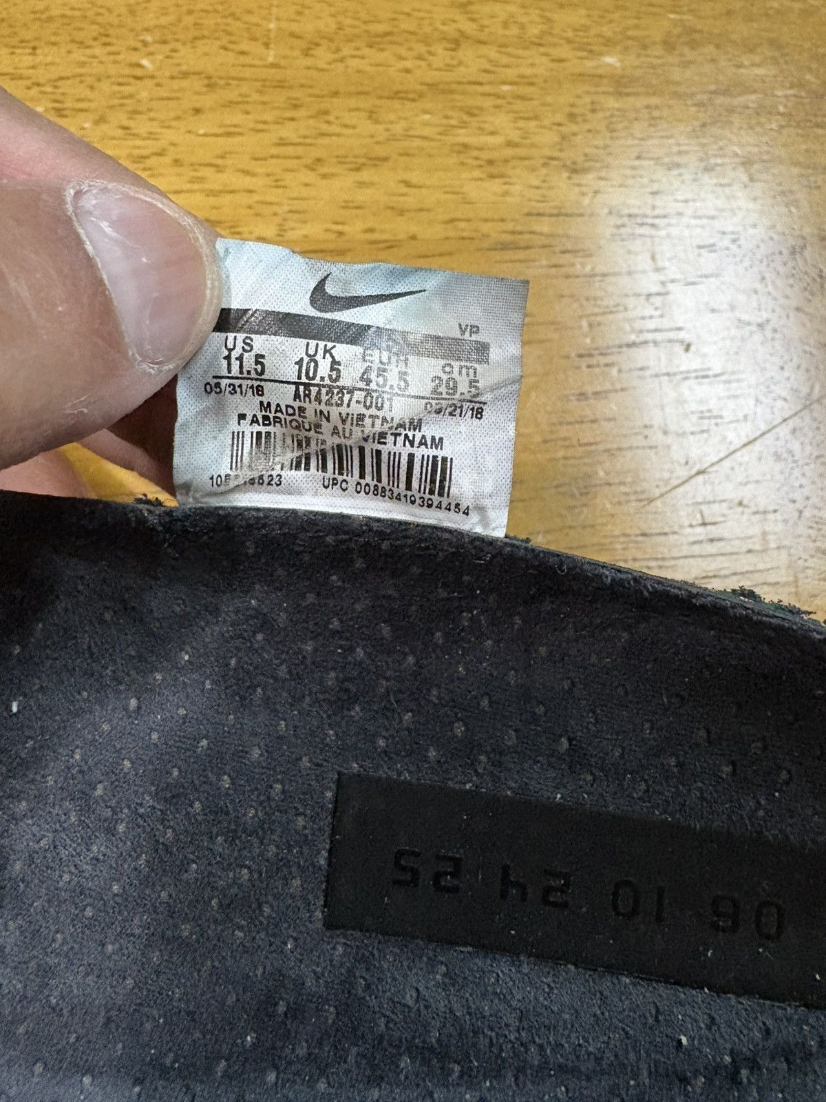 Fear of God × Nike Air Fear of God 1 Size US 11.5 / EU 44-45 - 8 Thumbnail