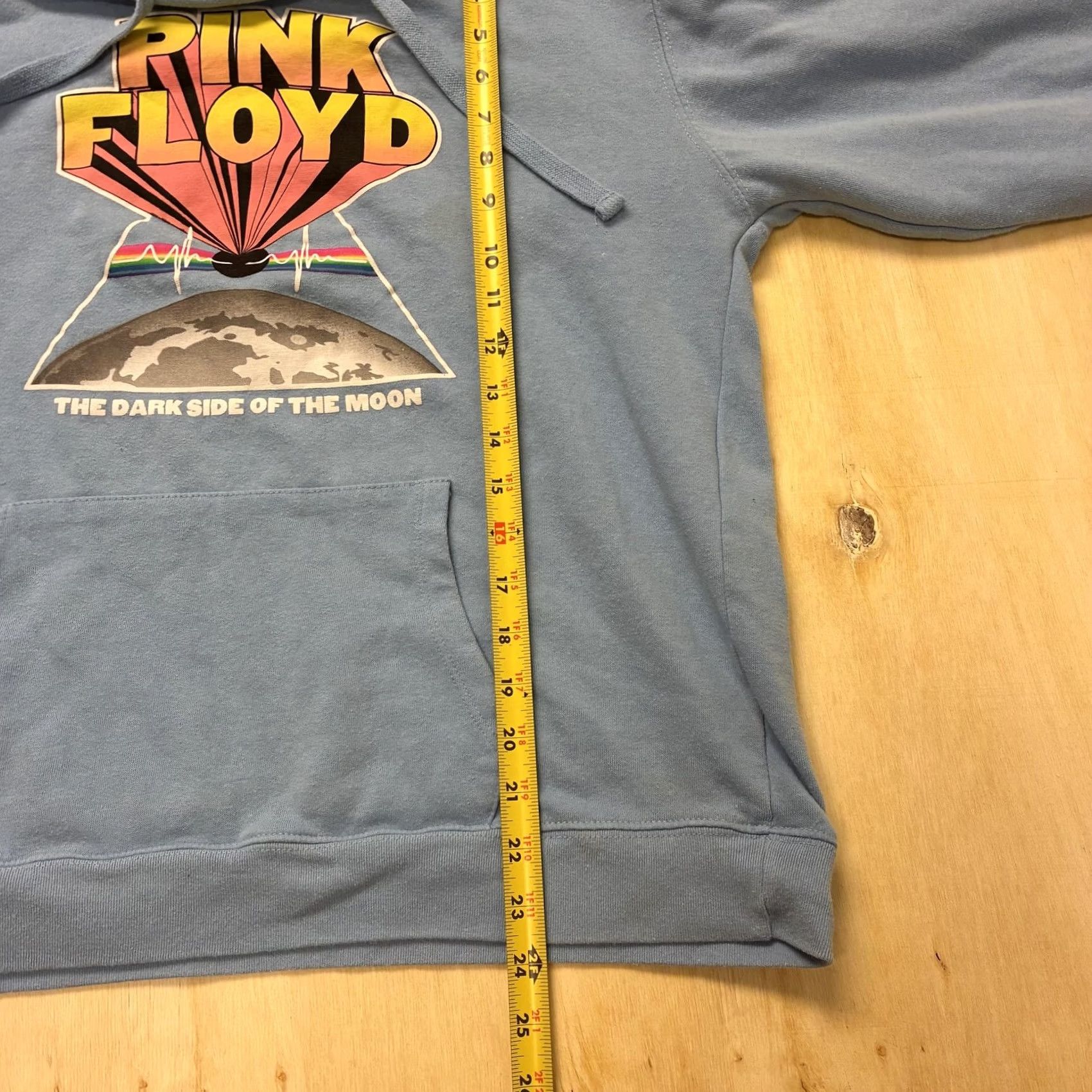 Vintage Pink Floyd Hoodie Mens XL Blue Fleece Dark Side Of The Moon Graphic Pullover Size US XL / EU 56 / 4 - 5 Thumbnail
