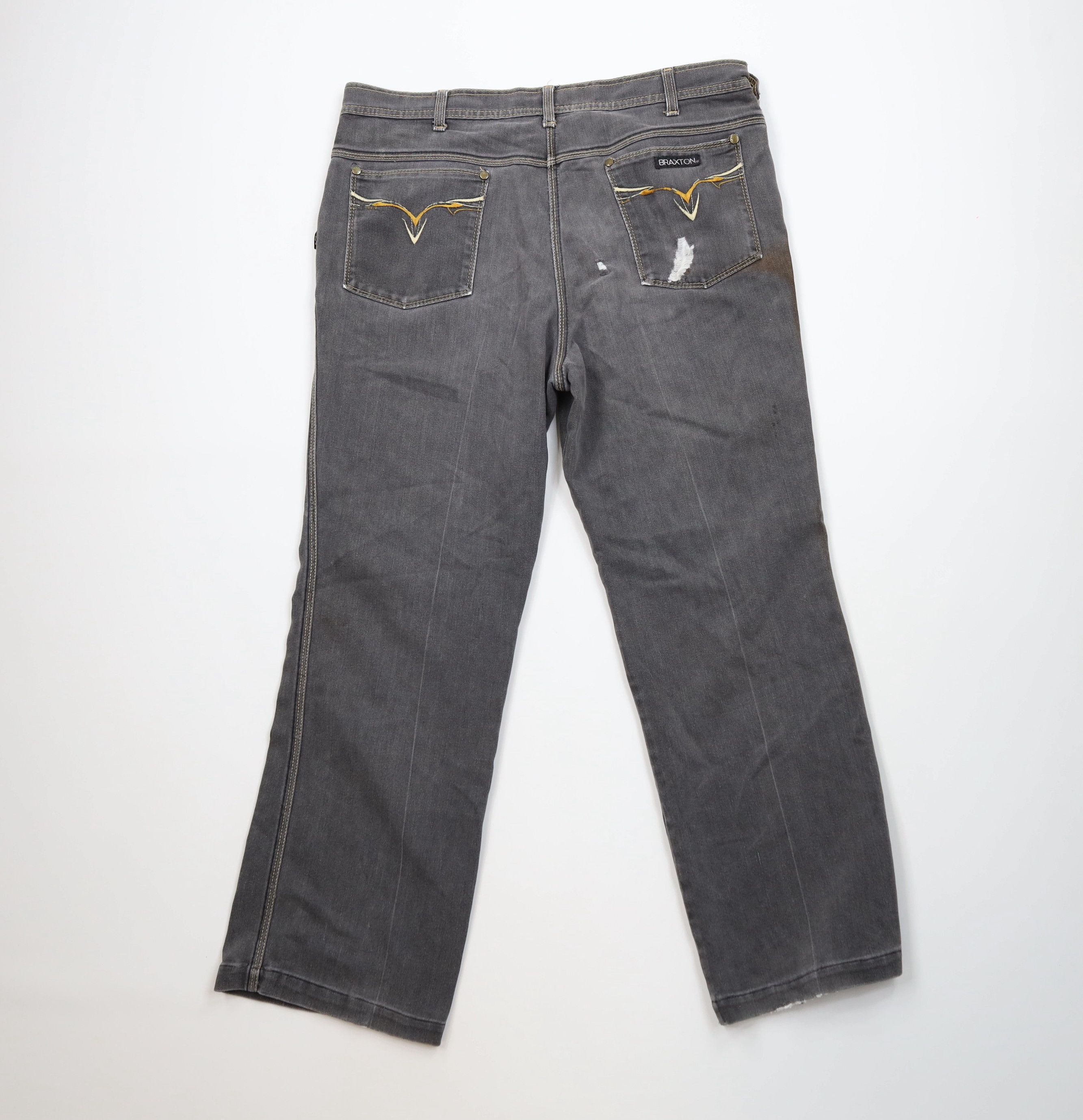 Vintage Vintage 80s 90s Streetwear Stretch Flared Wide Leg Jeans Size US 38 / EU 54 - 11 Thumbnail