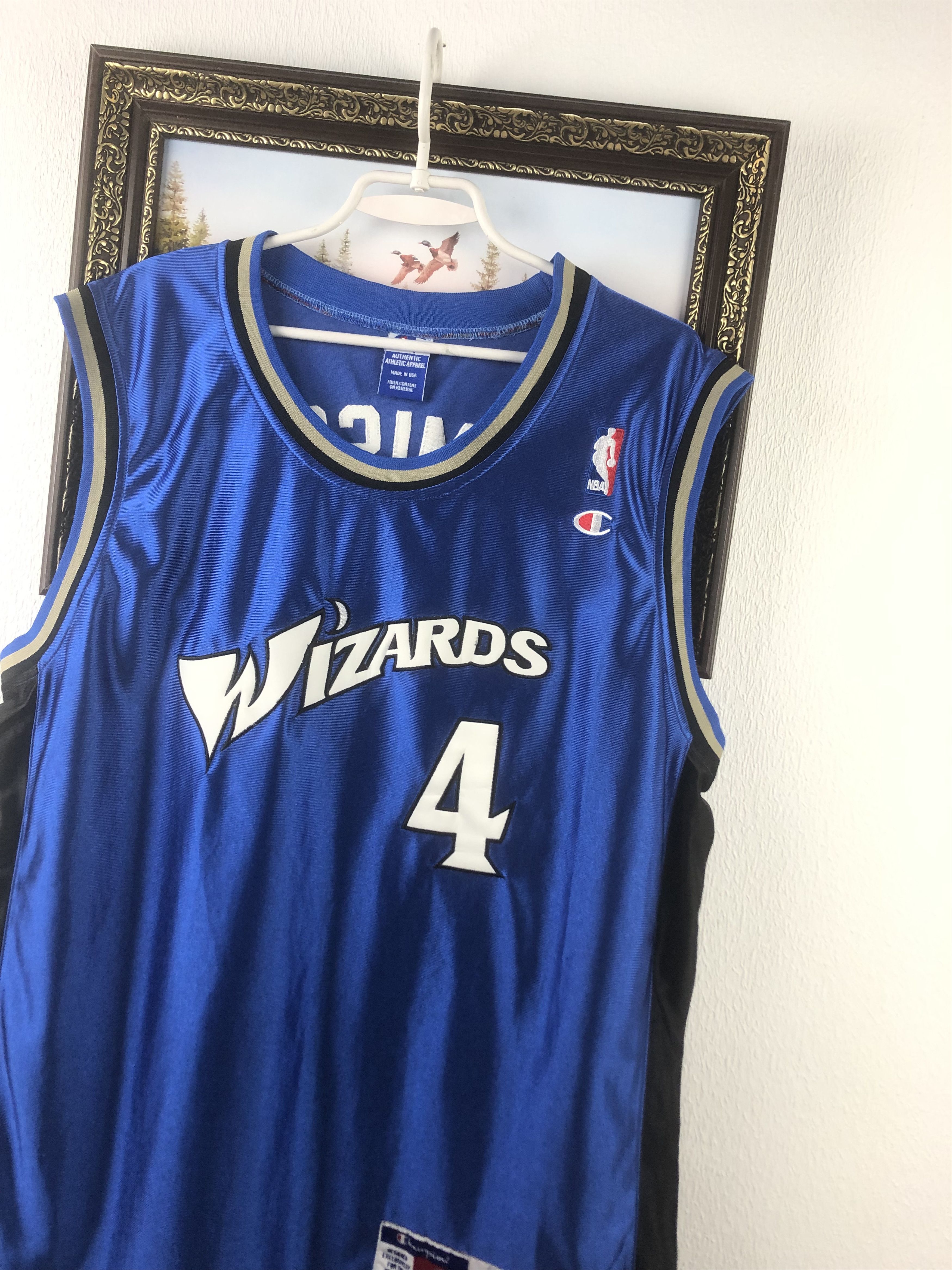 Champion Vintage Champion Warriors Jersey Jamison Blue NBA Mens Shirt Size US XXL / EU 58 / 5 - 4 Thumbnail