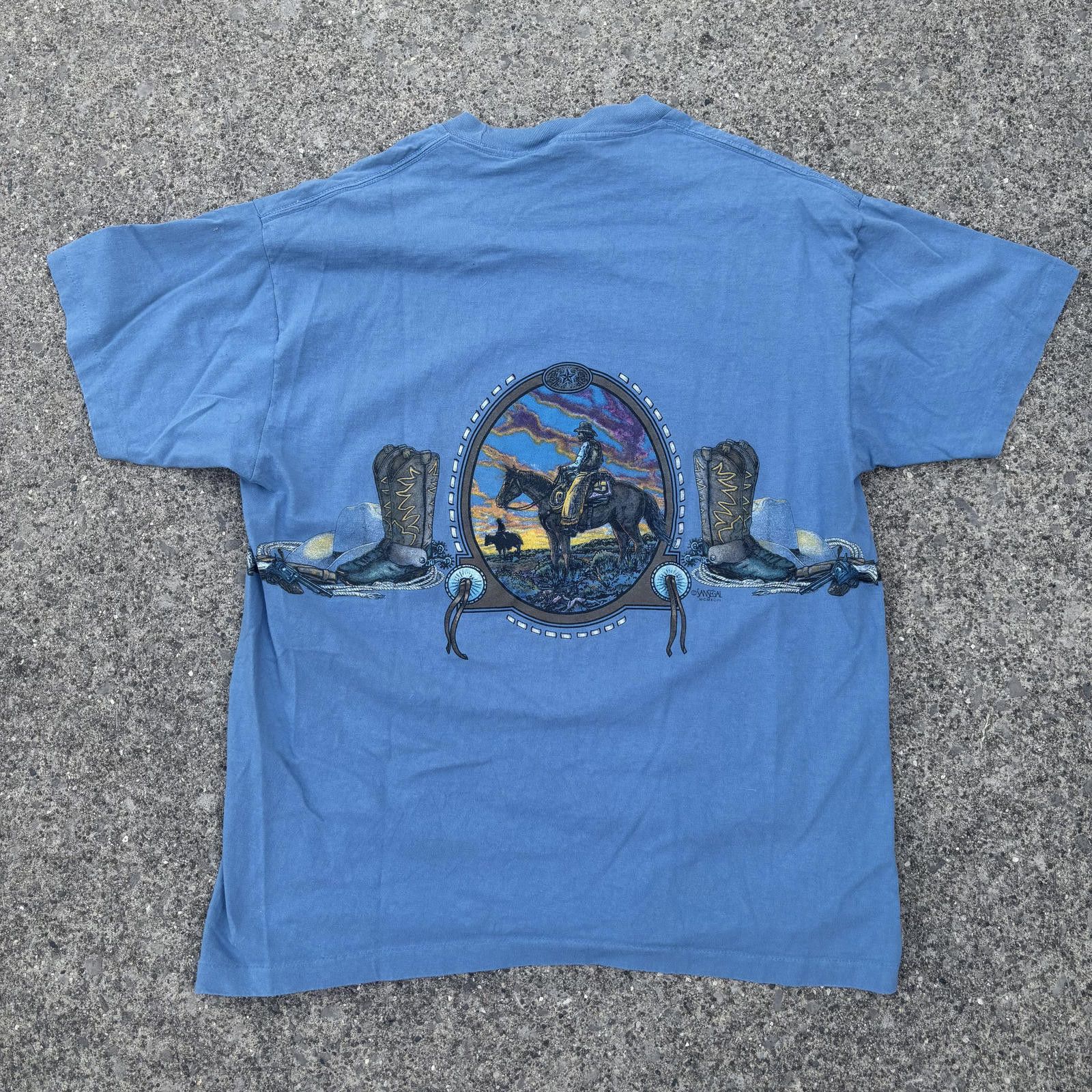 Anvil Vintage Anvil San Antonio Graphic Tee Size US XL / EU 56 / 4 - 3 Thumbnail