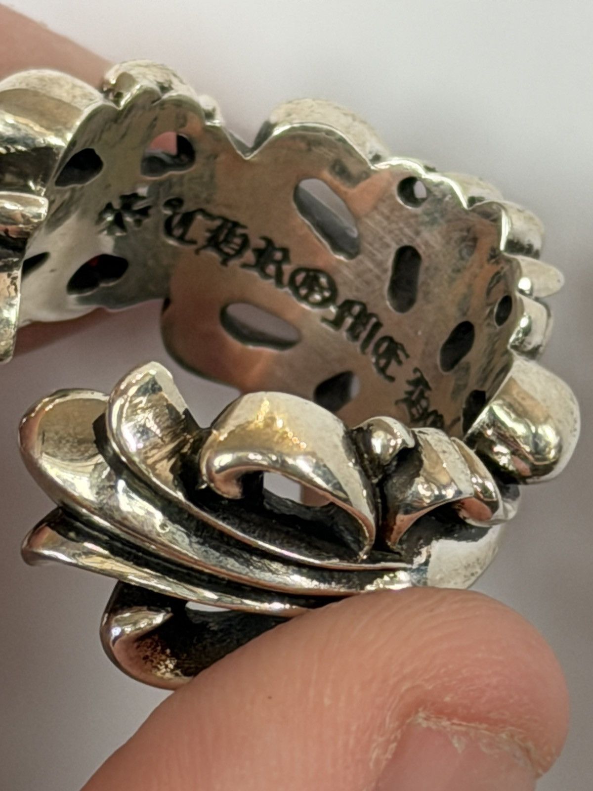 Chrome Hearts Chrome Hearts Double Floral Cross Ring Size ONE SIZE - 3 Thumbnail