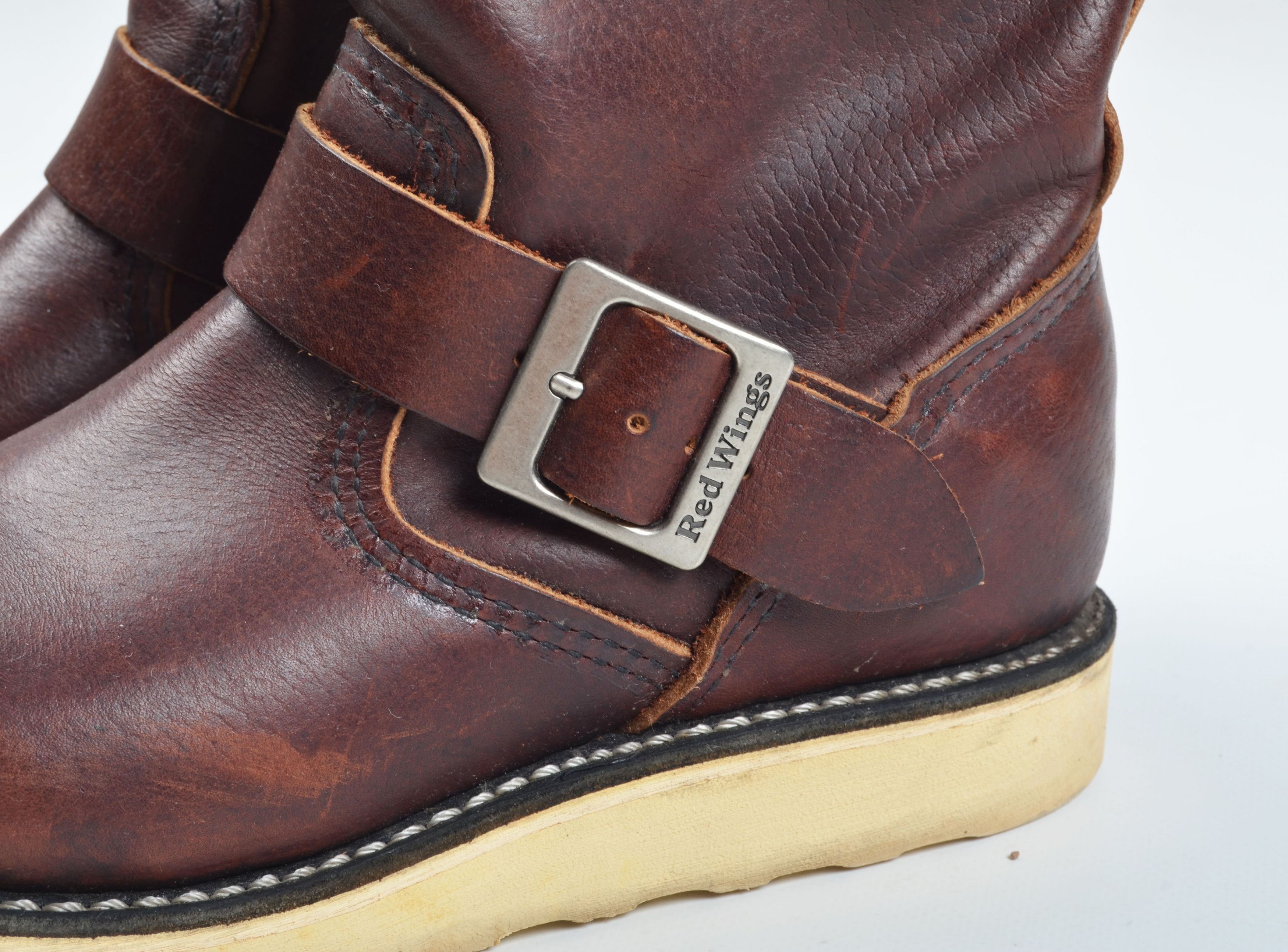 Red Wing Red Wing 2970 Biker Brown Leather Engineer Boots Size US 4.5 / IT 34.5 - 5 Thumbnail