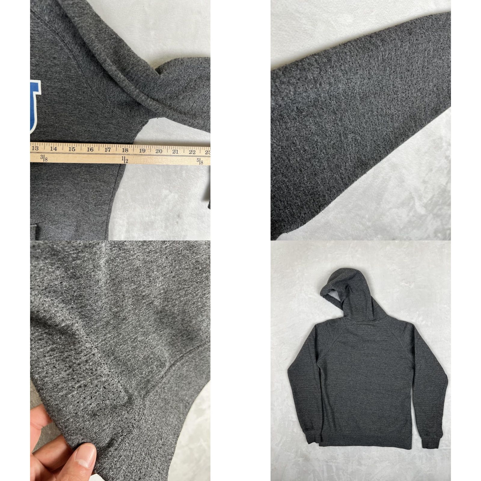 Champion VINTAGE Golden Gate University GGU Hoodie Womens' Medium Gray Champion Fleece Pullover Size M / US 6-8 / IT 42-44 - 8 Thumbnail
