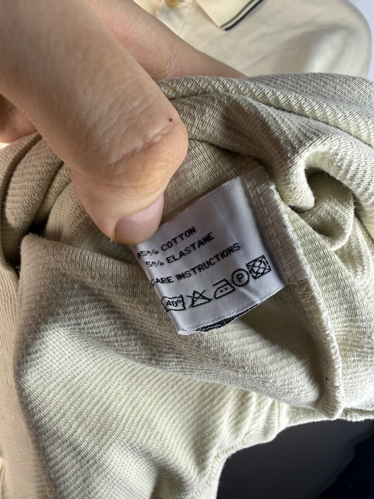Yves Saint Laurent 90s Beige YSL Sweatshirt 1/4 Button Up Sweater Rugby Shirt Size US XL / EU 56 / 4 - 5 Thumbnail