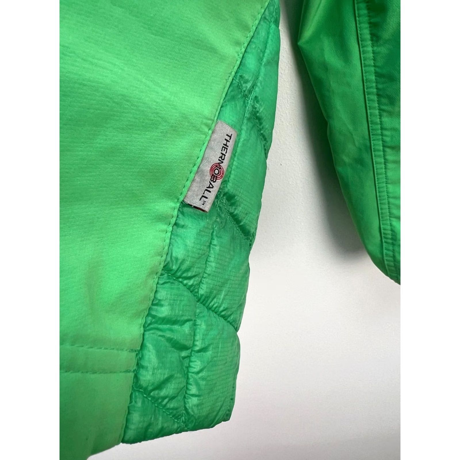 The North Face The North Face Thermoball Jacket Womens Quilted Hooded Nylon Green S Autumn, Casual, Travel, Regular Fit, Size S, Green, The North Face Size S / US 4 / IT 40 - 5 Thumbnail