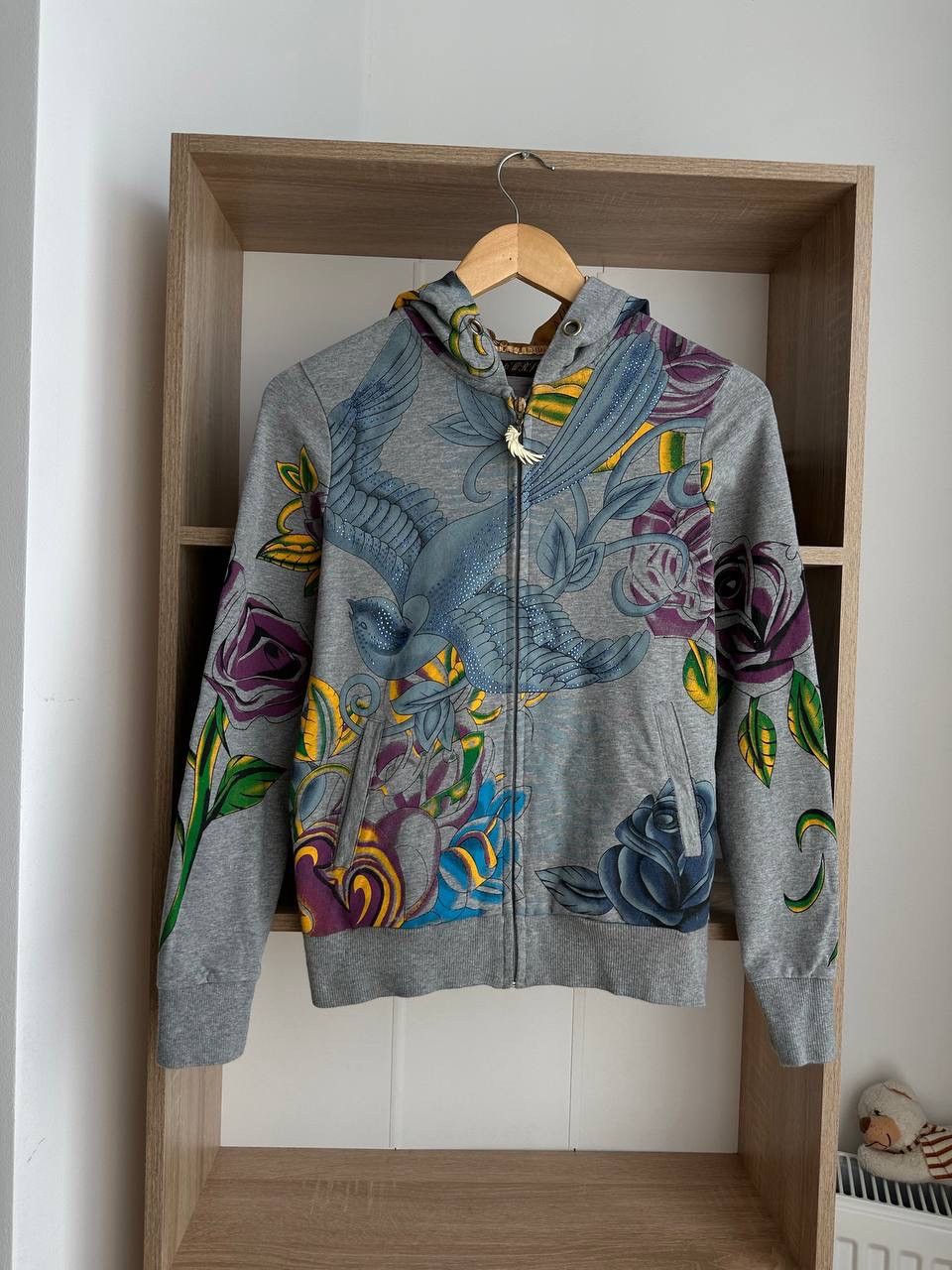 Christian Audigier × Ed Hardy × Vintage Vintage Ed Hardy Christian Audigier Style Hoodie Size S / US 4 / IT 40 - 4 Thumbnail