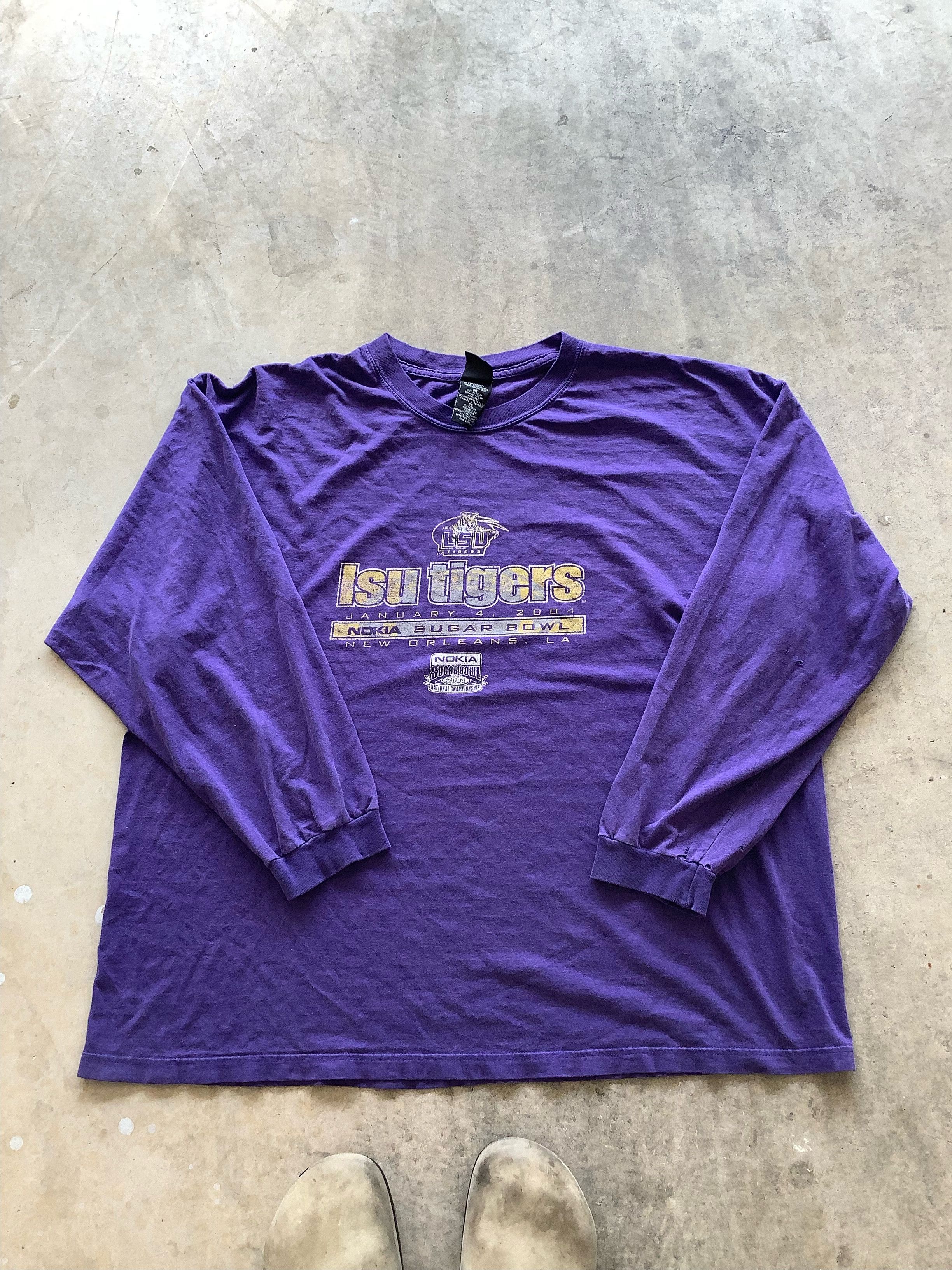 Starter Vintage LSU Sugar Bowl Long Sleeve Tee 2004 Size US XL / EU 56 / 4 - 1 Thumbnail