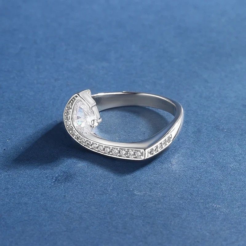 Japanese Brand × Jewelry × Vintage Creative Handmade Stylish Shiny Zircon Ladies Ring Size ONE SIZE - 5 Thumbnail