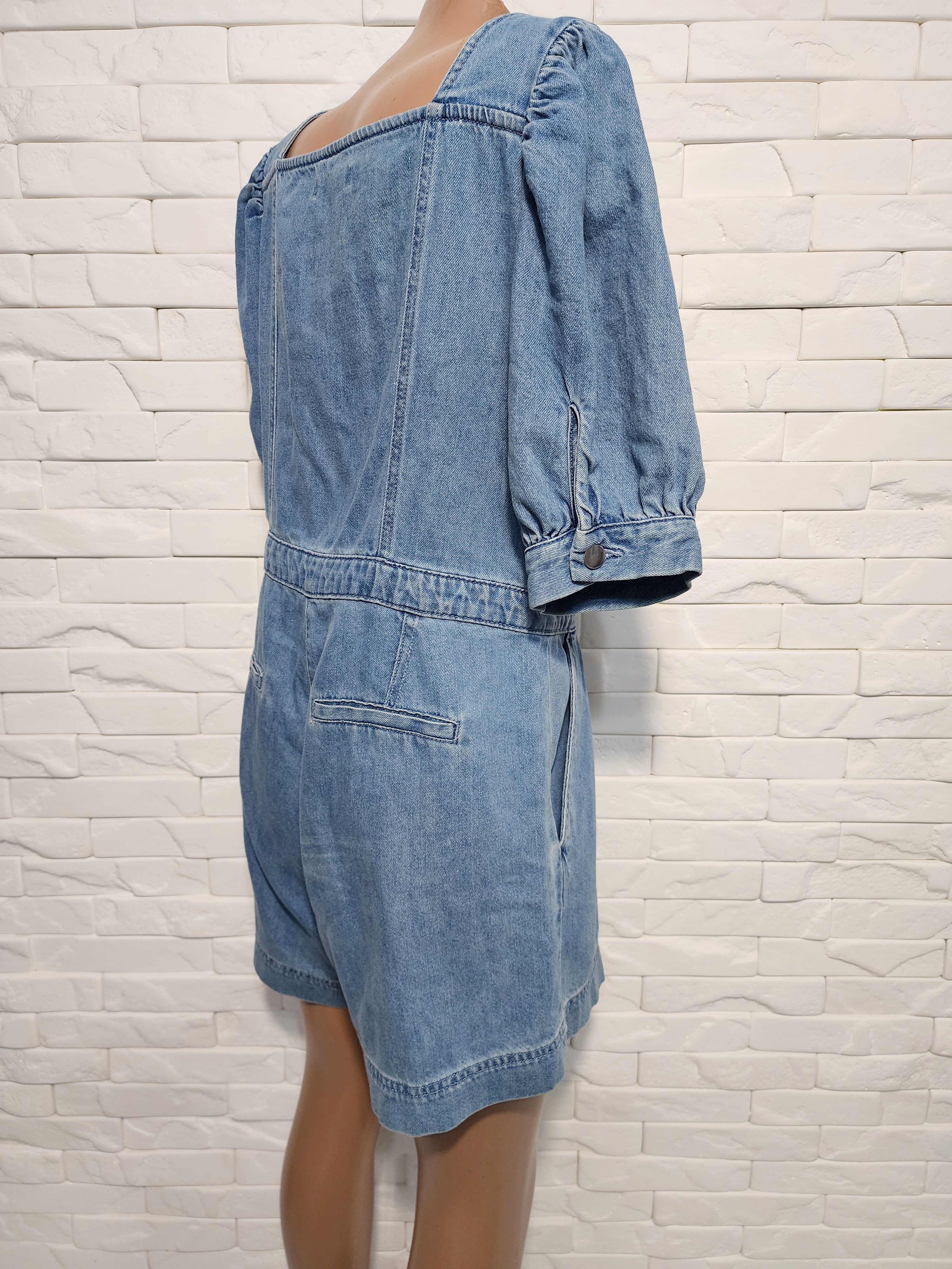 Vintage Women's cotton jumpsuit. Size 38" / US 16 / IT 52 - 5 Thumbnail