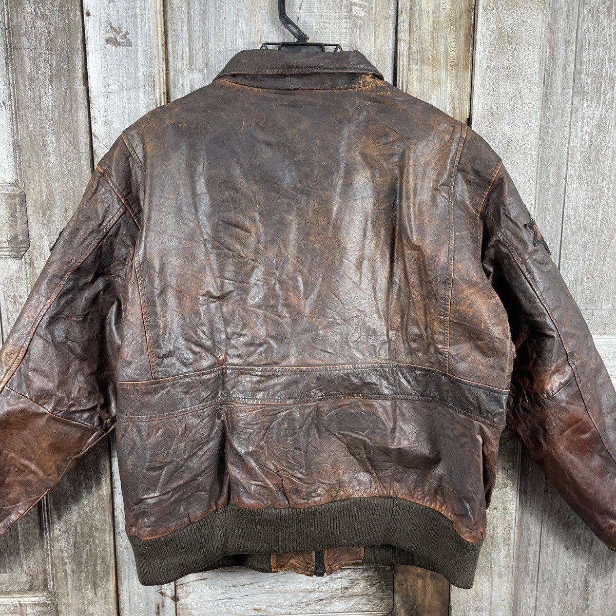 PERSON'S × Vintage Vintage 80s Persons Ranger USA Leather Jacket Size US L / EU 52-54 / 3 - 12 Thumbnail