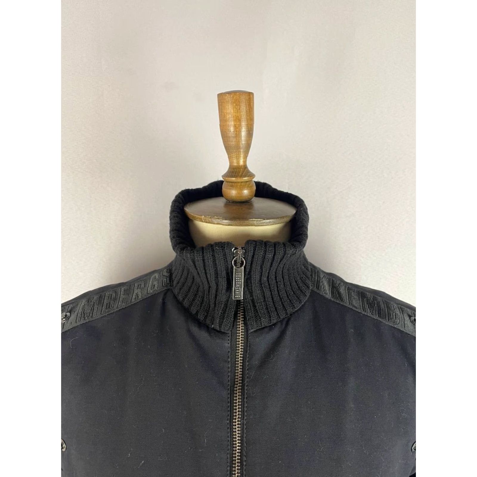 Vintage Bikkembergs Mens Bomber Jacket Black Cotton Full Zip M Regular Size Jacket Size US M / EU 48-50 / 2 - 6 Thumbnail