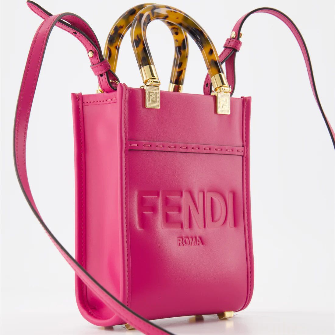 Fendi o1s1wg111224 Size: OS / Mini Sunshine Shopper Bag in Pink Size ONE SIZE - 3 Thumbnail