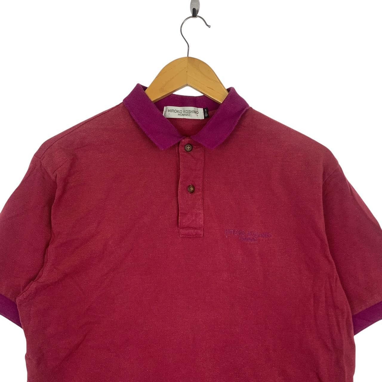 Hiroko Koshino Homme Vintage HIROKO KOSHINO HOMME Collection Polo Tee Shirt Top Size US M / EU 48-50 / 2 - 2 Thumbnail