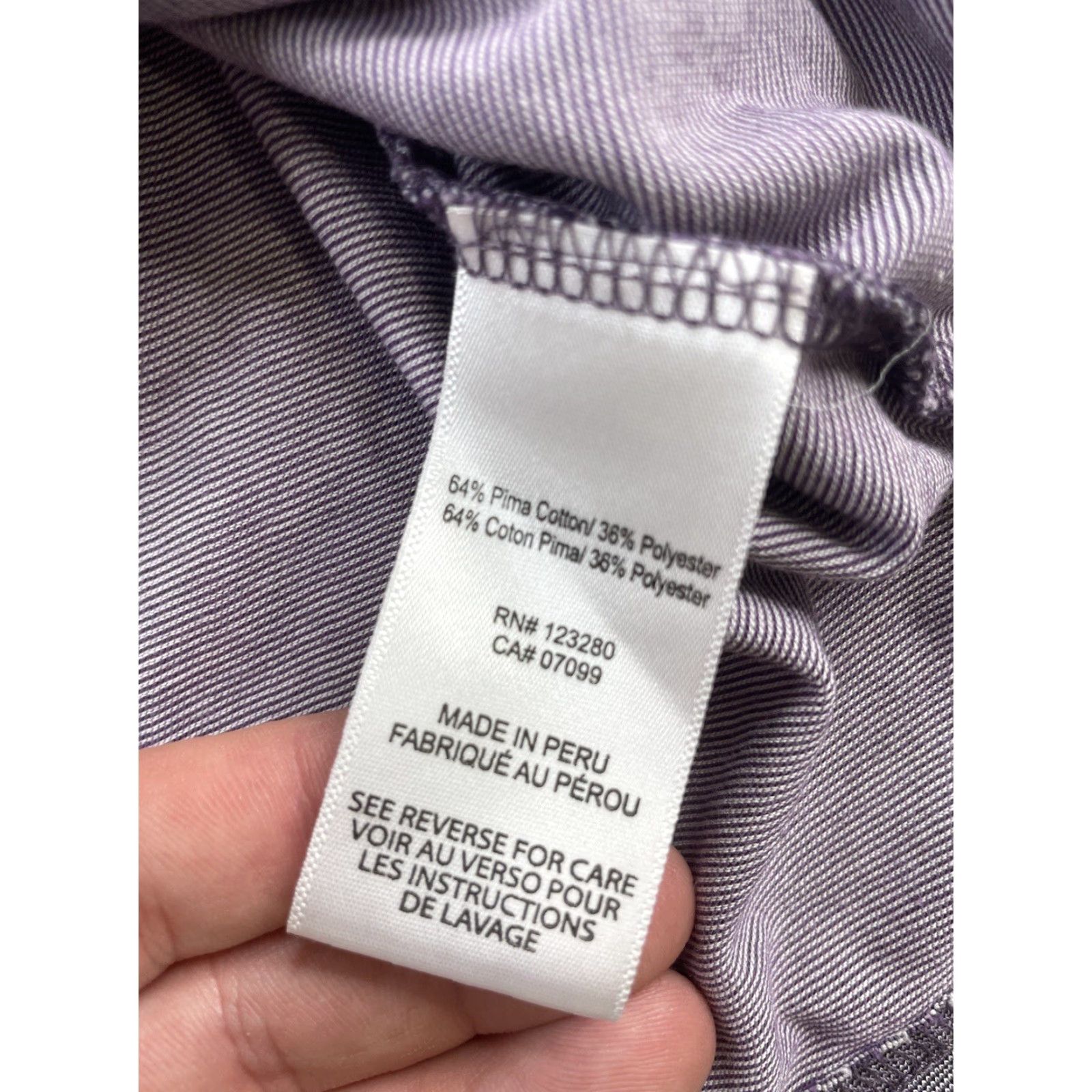 TravisMathew Travis Mathew Striped Polo Golf Shirt Mens Size L Purple Size US L / EU 52-54 / 3 - 4 Thumbnail