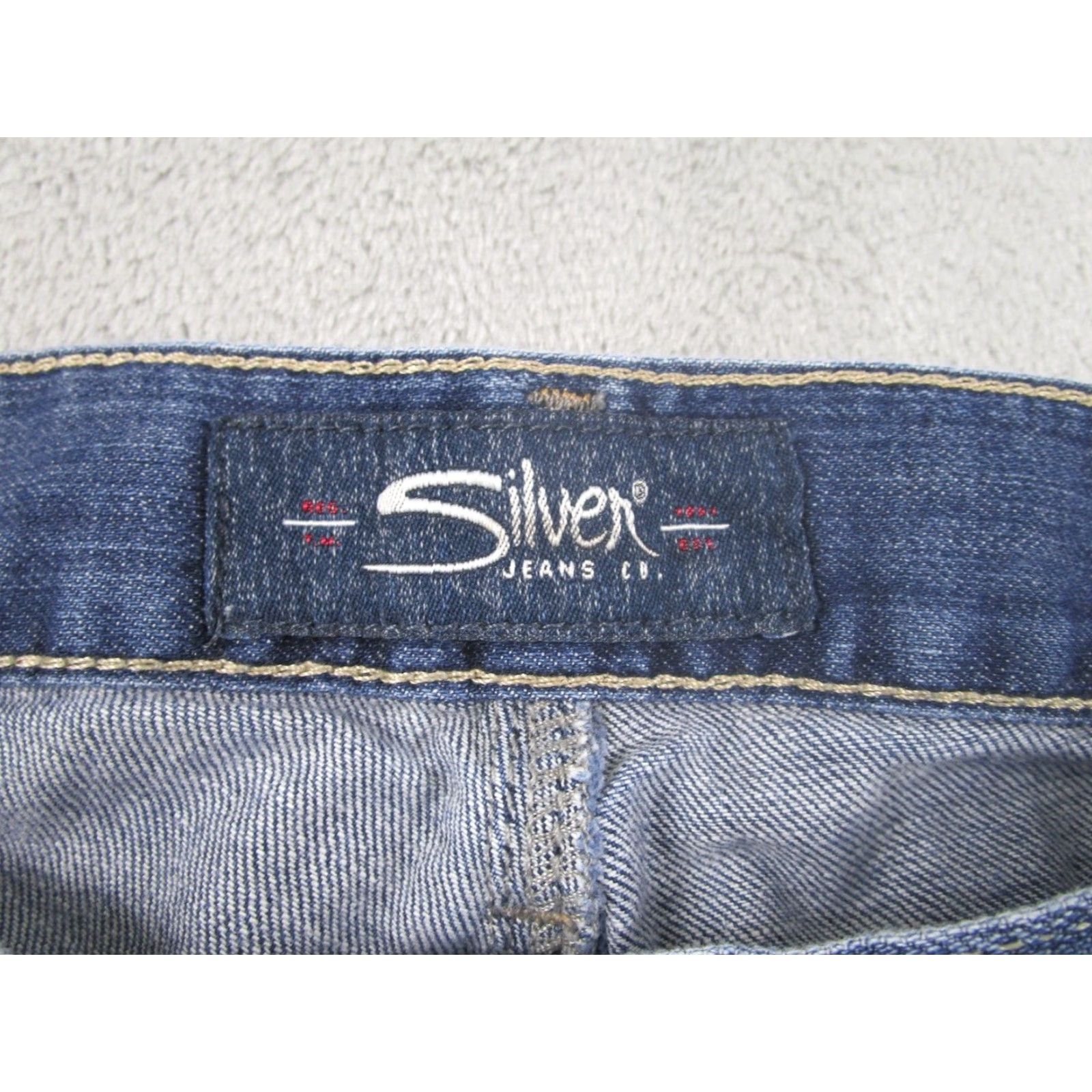 Silver Jeans Co. VINTAGE Silver Jeans Mens Straight Jeans 31x34 Size US 31 - 4 Thumbnail