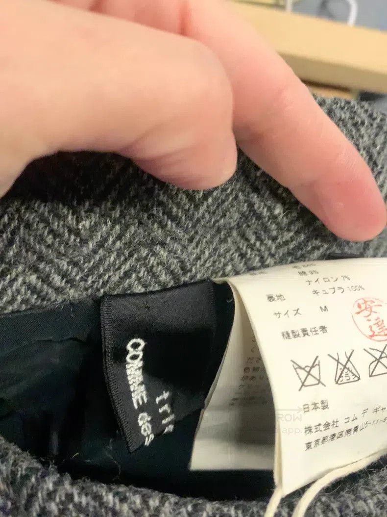 Comme des Garcons Comme Des Garcons size M Vintage Herringbone Wool Skirt Size 23" - 6 Thumbnail