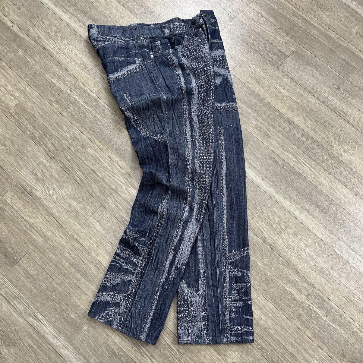 Issey Miyake Archive💥 Vintage Issey Miyake Men Patchwork Boro Jeans Size US 32 / EU 48 - 1 Thumbnail