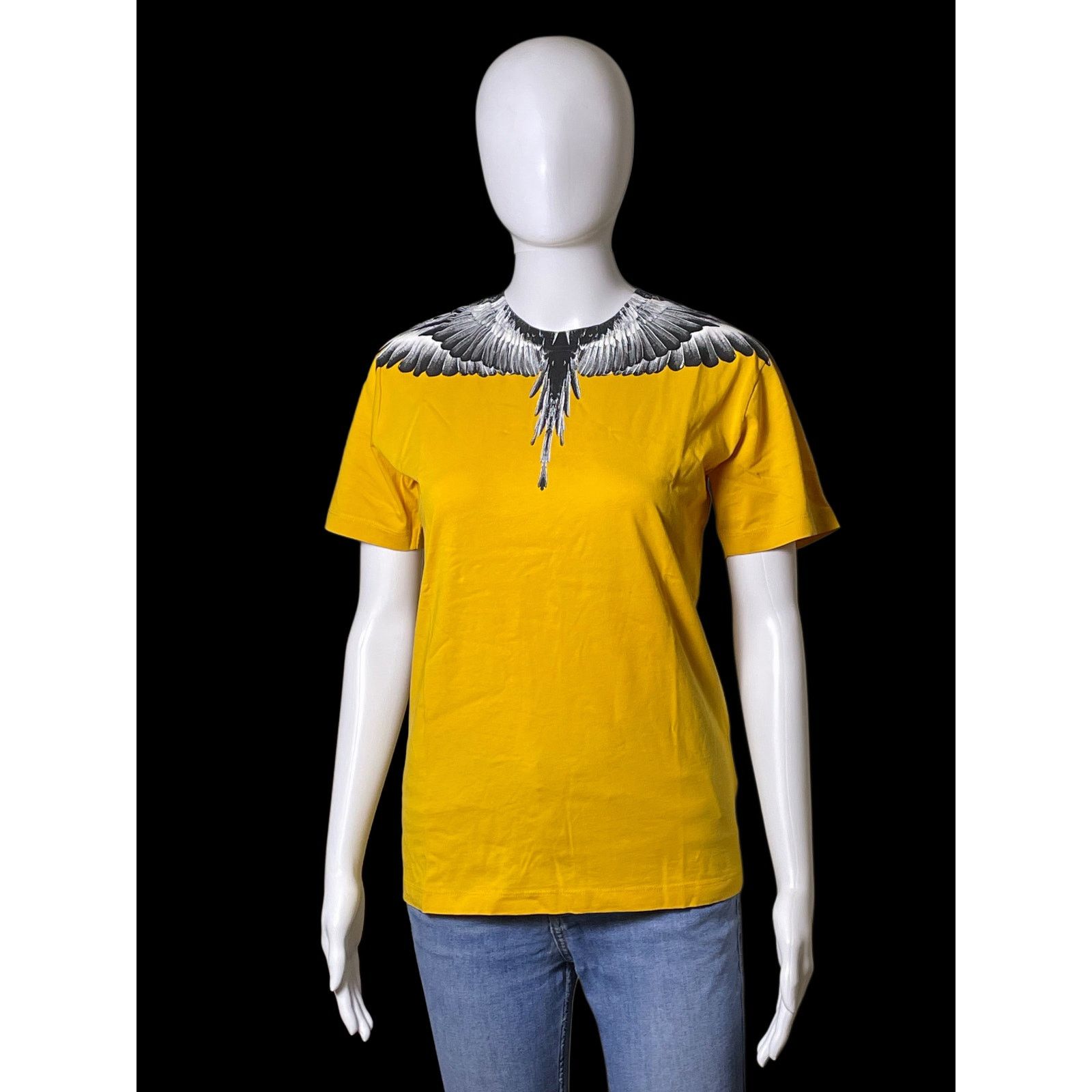 Marcelo Burlon Marcelo Burlon Kids Of Milan Icon Wings Yellow T-Shirt Youth Size XL / US 12-14 / IT 48-50 - 1 Thumbnail