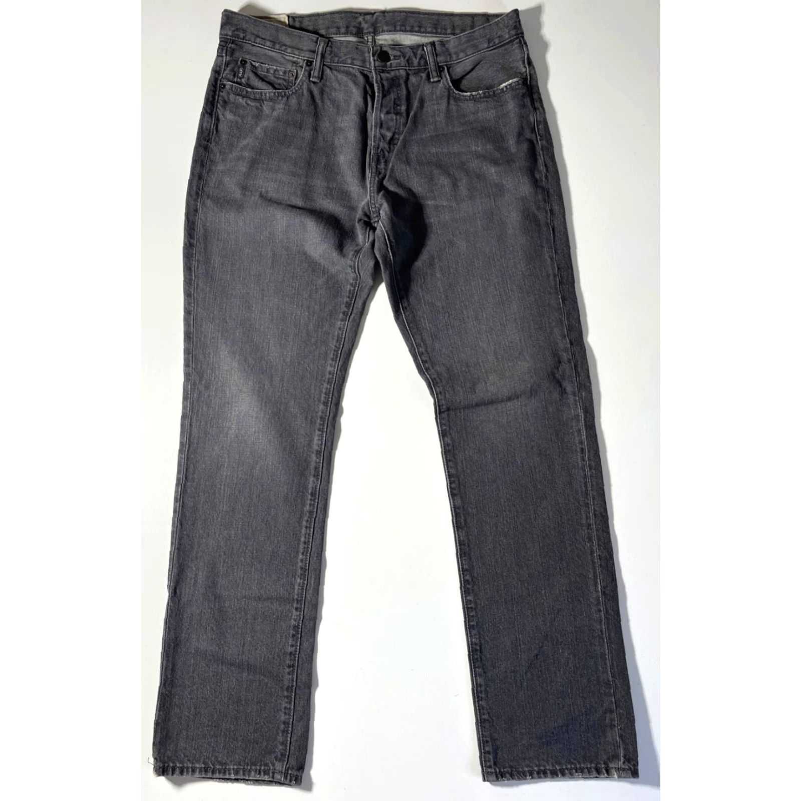 Abercrombie & Fitch VINTAGE Abercrombie & Fitch Jeans Men’s Gray 34x32 Regular Straight 5-Pocket Denim Cotton Belt Loops 100% Cotton (Medium Wash) Size US 34 / EU 50 - 2 Thumbnail