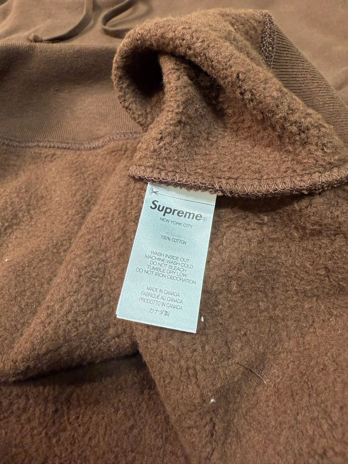 Supreme Supreme USA Hoodie Brown Large FW21 Size US L / EU 52-54 / 3 - 6 Thumbnail