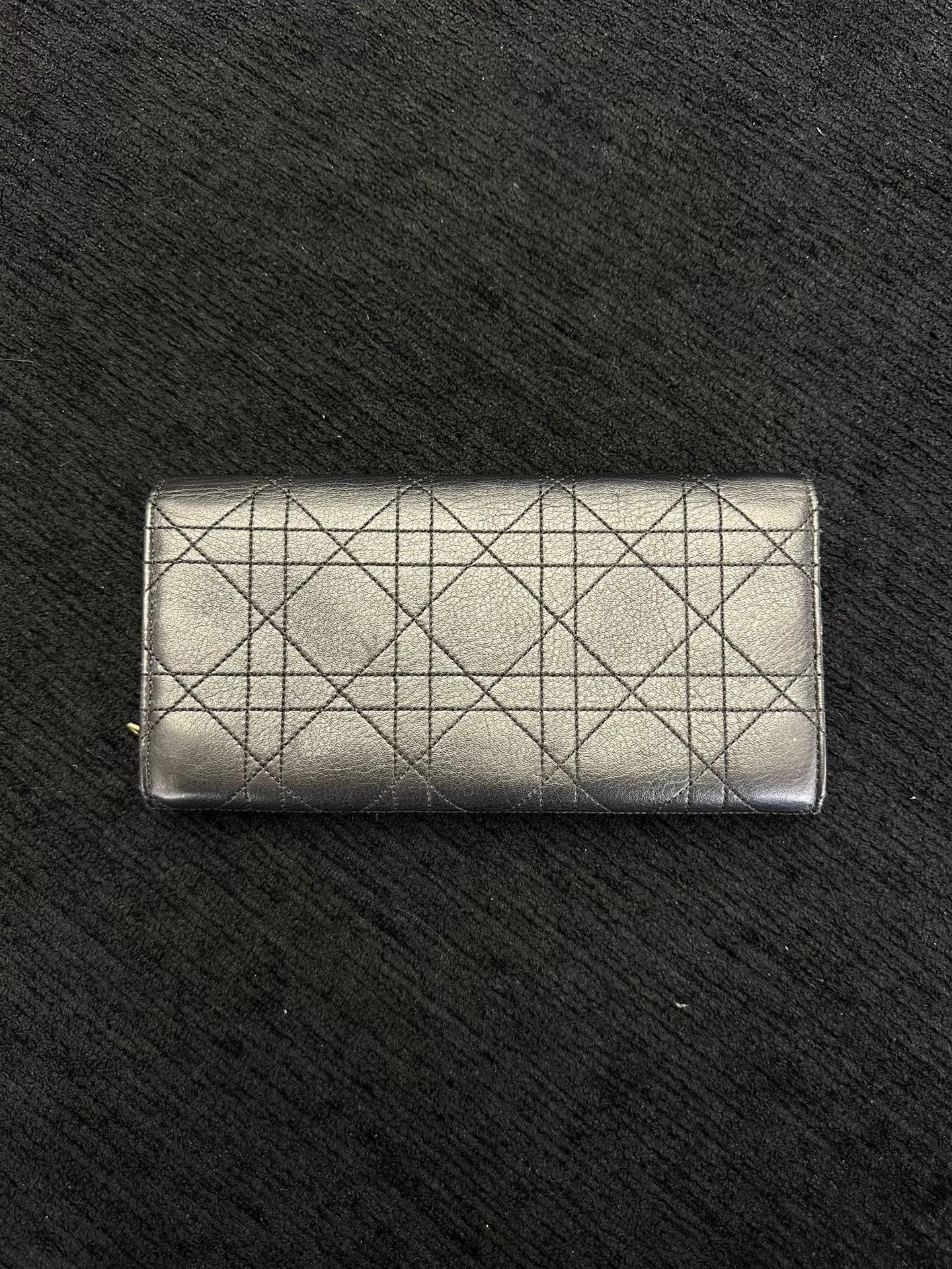 Dior Dior black leather clutch wallet chain 19x3x10cm Size ONE SIZE - 2 Thumbnail