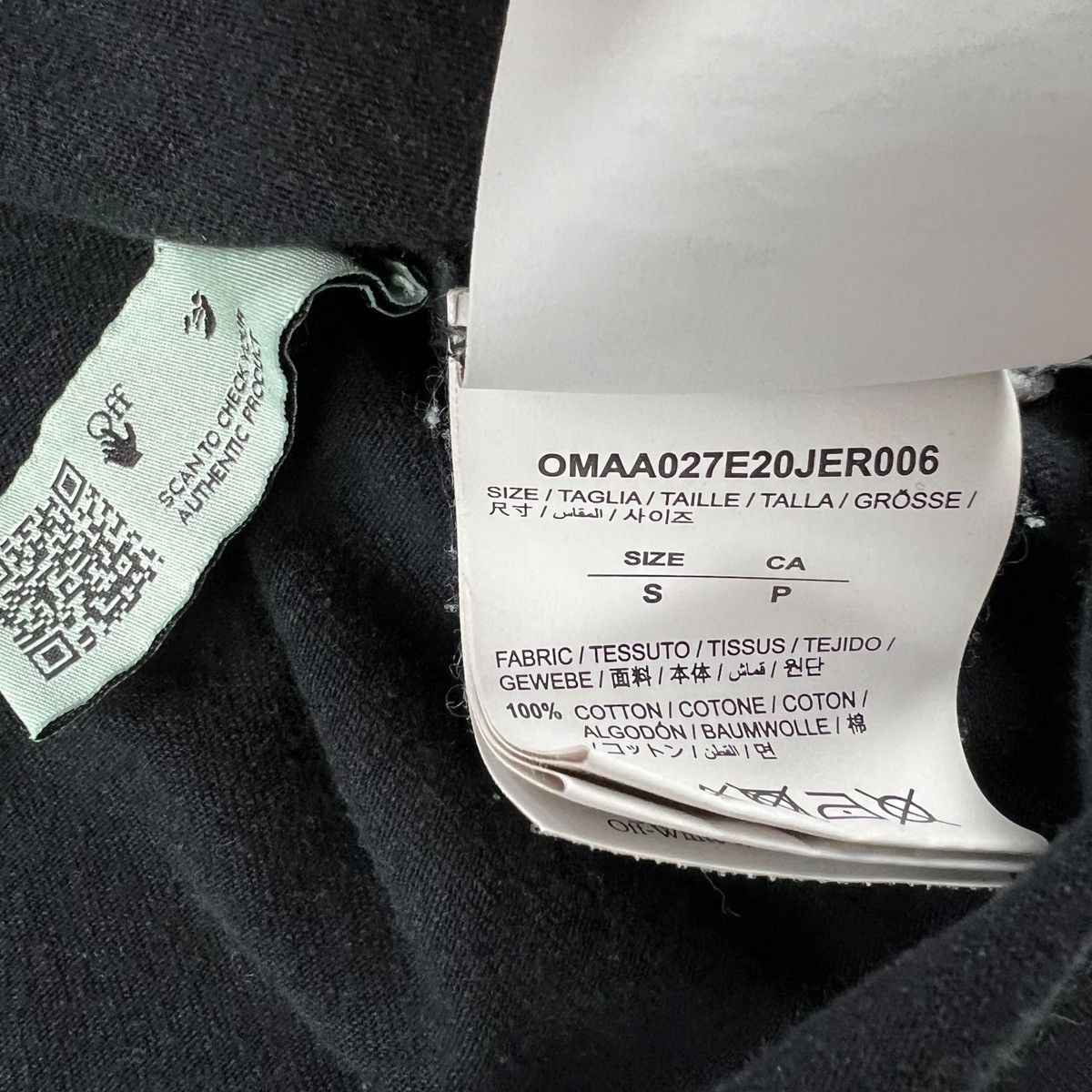 Off-White Off-White Stencil Arrows Black T Shirt Size US S / EU 44-46 / 1 - 5 Thumbnail