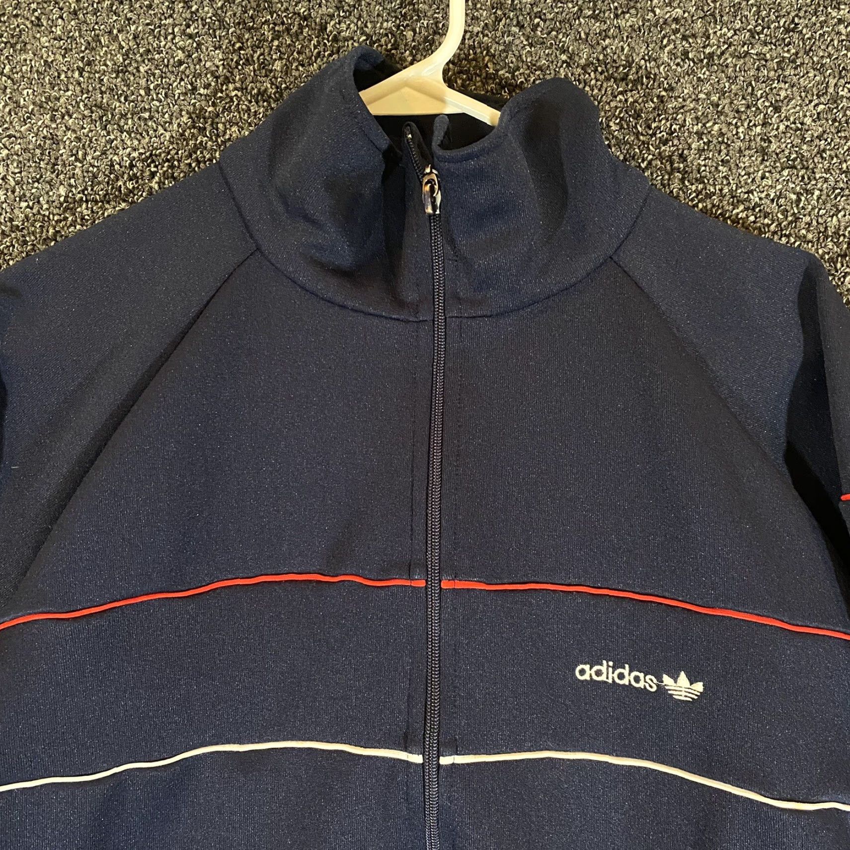 Adidas VINTAGE Adidas Jacket Track Blue Red Full Zip Mens Large L Pullover Activewear Size US L / EU 52-54 / 3 - 2 Thumbnail