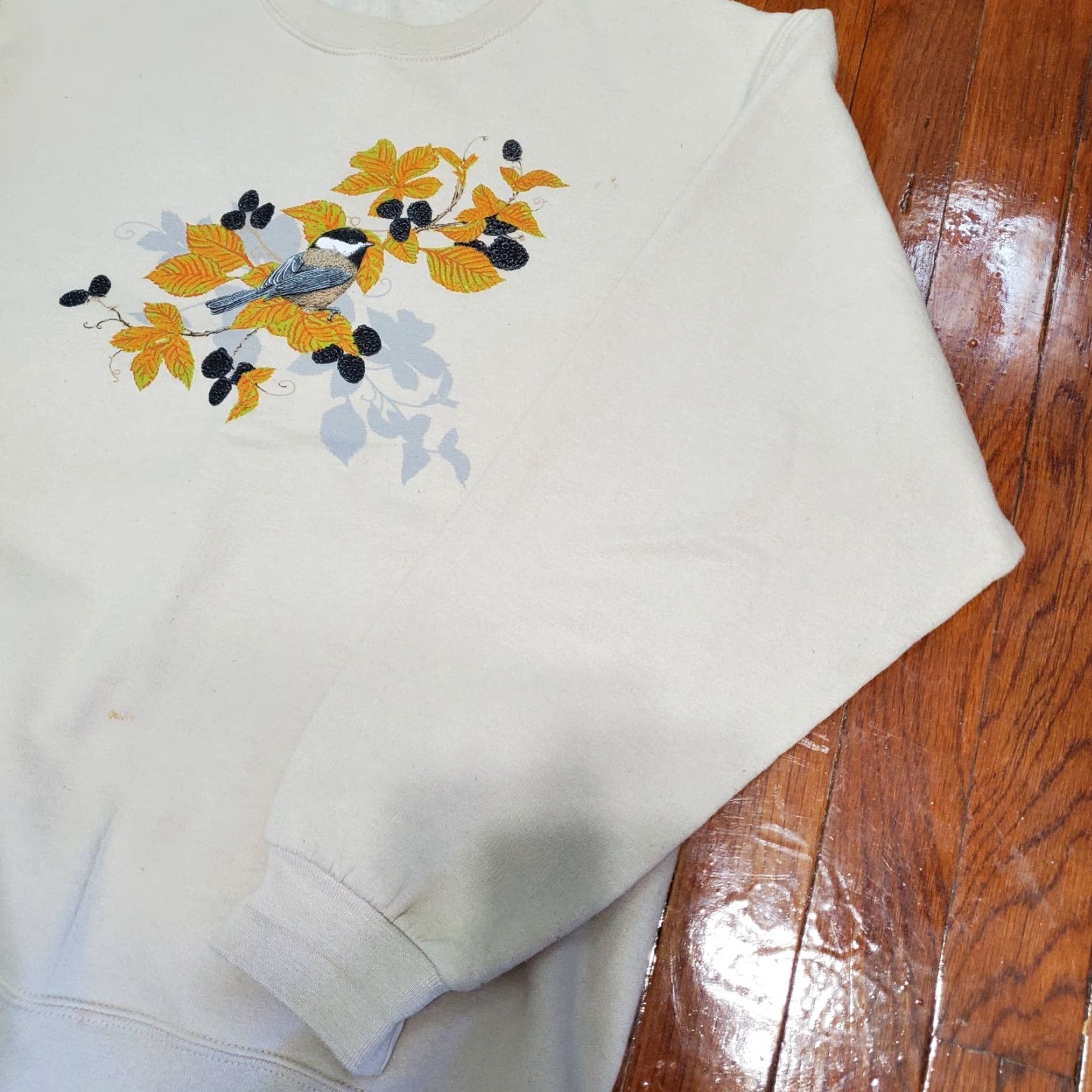 Jerzees VINTAGE Jerzees Sweatshirt Adult M Brown 90s Bird Logo Pullover Crew Neck Cotton Fleece Regular Men Size US M / EU 48-50 / 2 - 3 Thumbnail