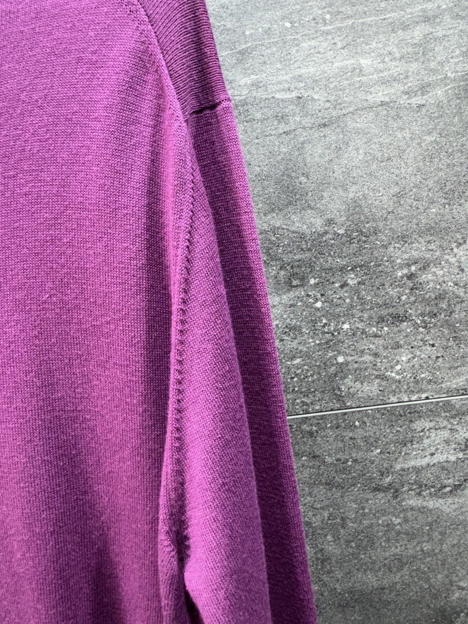Prada Prada Merino Cotton Wool Purple Sweater Size US L / EU 52-54 / 3 - 2 Thumbnail