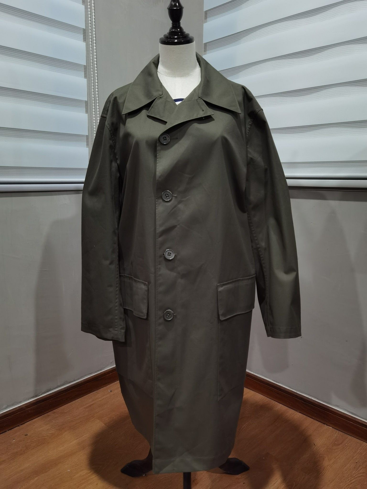 UNIQLO green army long coats waterproof M 8138