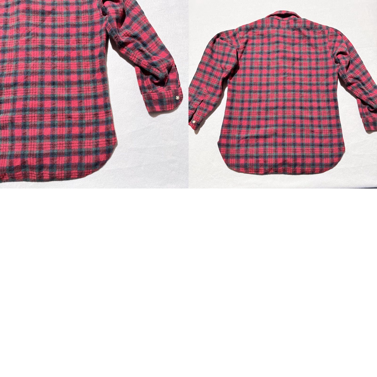 Pendleton VINTAGE Pendleton Shirt Men Wool Flannel Plaid Green Red USA Made Large Size US L / EU 52-54 / 3 - 9 Thumbnail
