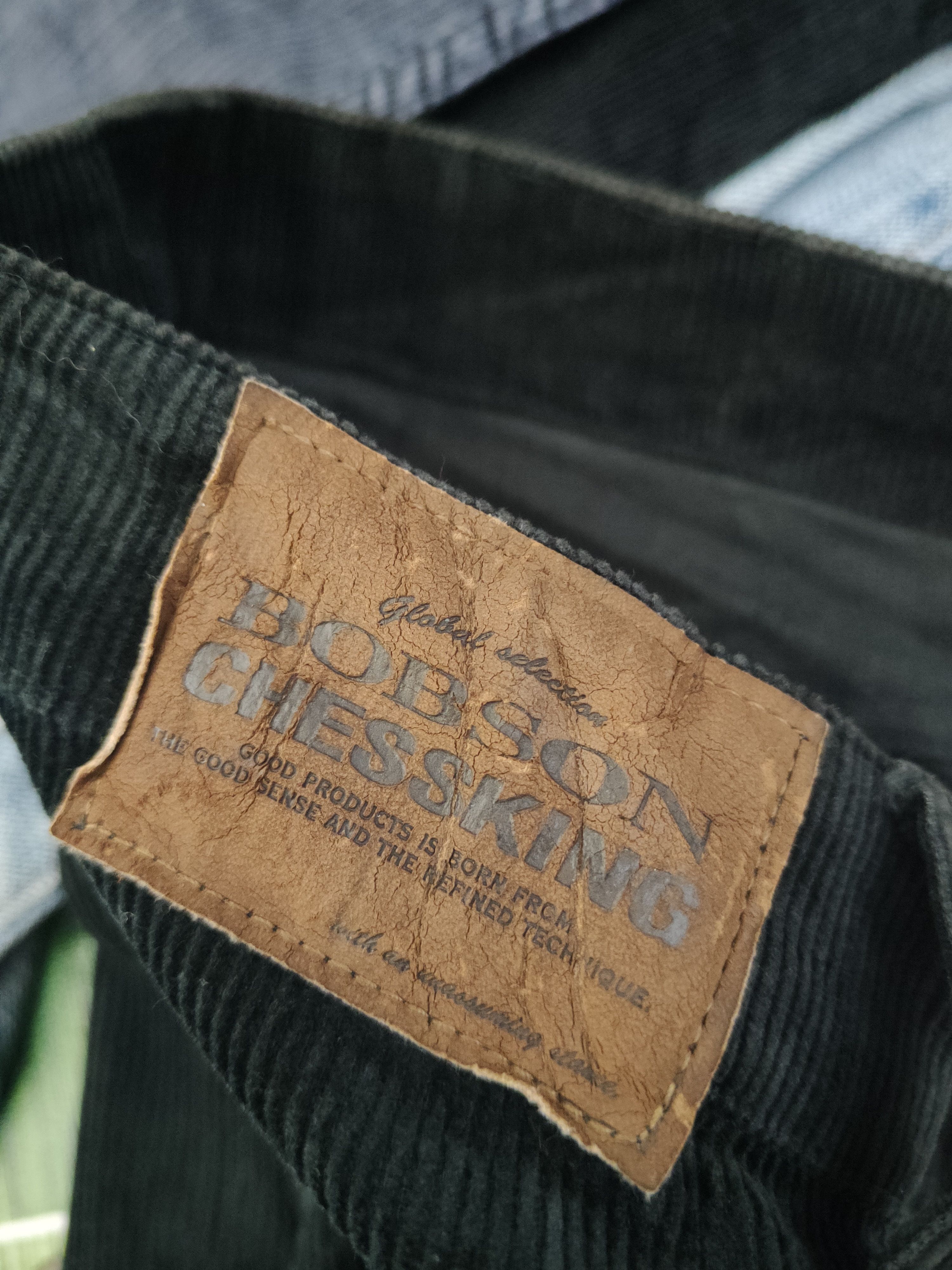 Vintage Bobson Black Faded vintage Corduroy Pants #W1721 Size US 31 - 13 Thumbnail