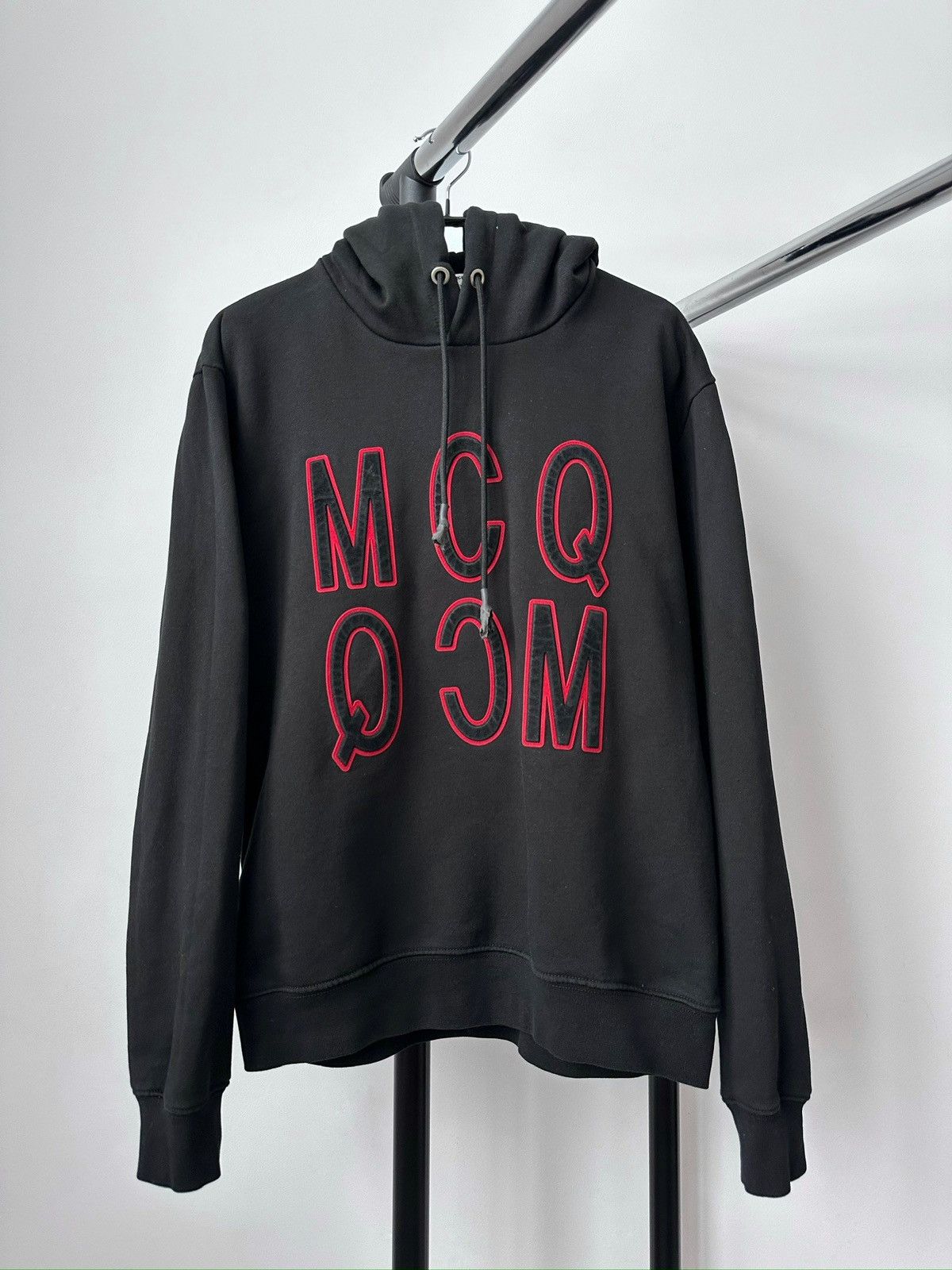 Alexander McQueen McQ Alexander McQueen Big Logo Black Hoodie Men s Size M Grailed