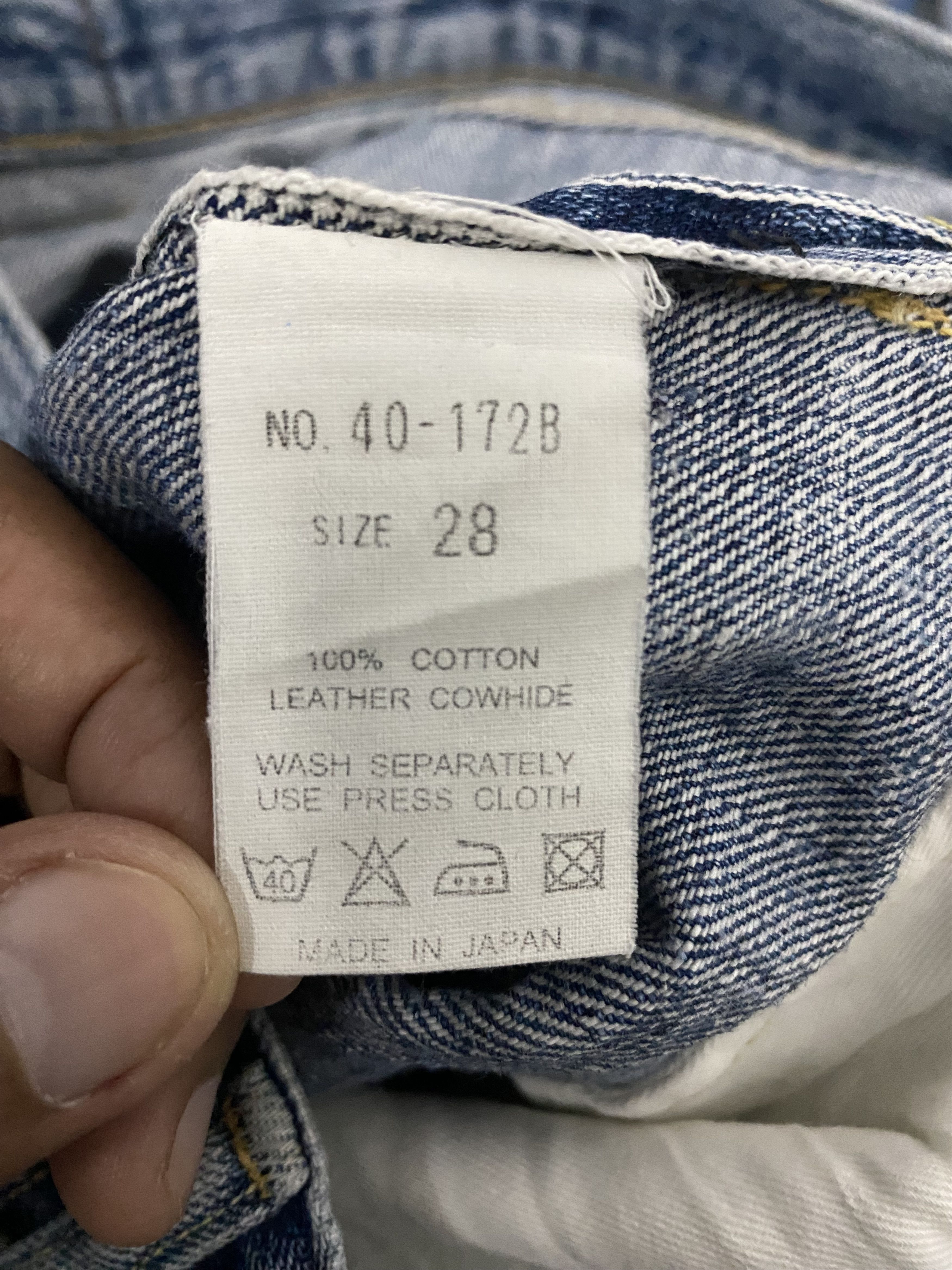 Spellbound Spellbound Japan Blue Selvedge Denim Jeans Faded Grunge Wash Size US 30 / EU 46 - 12 Thumbnail