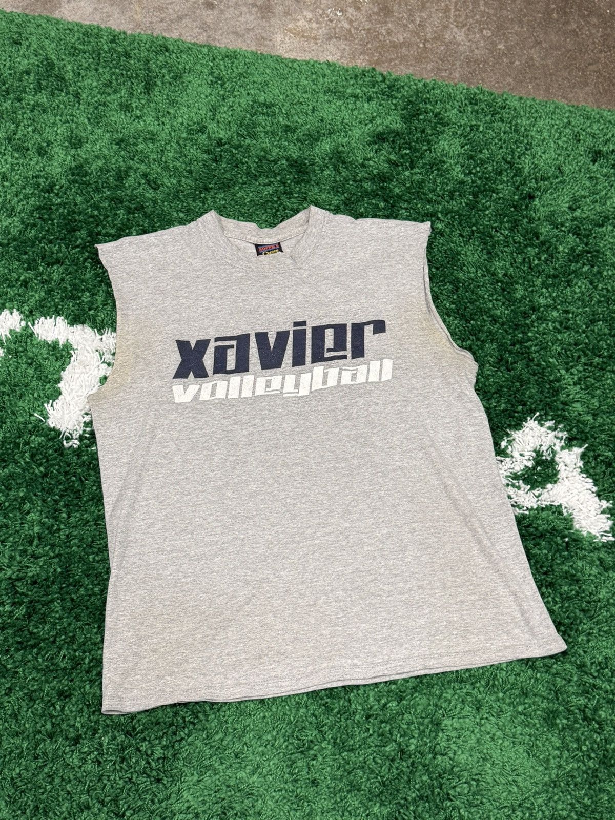 Vintage Vintage Grey Xavier Volleyball Muscle Tank Top Large Size US L / EU 52-54 / 3 - 1 Thumbnail