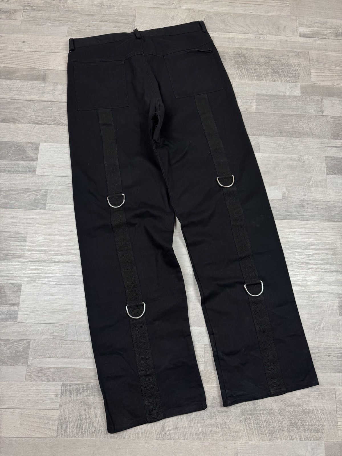 Japanese Brand Vintage Crazy Y2K Avant Garde Baggy Bandage Gothic Pants L Size US 34 / EU 50 - 2 Thumbnail