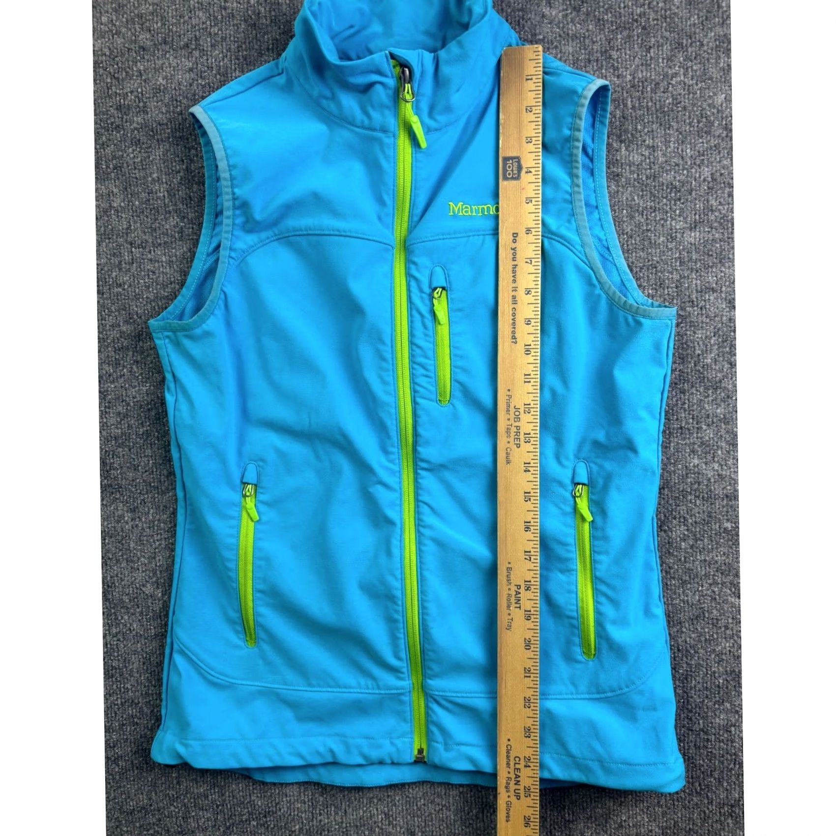 Marmot Marmot Softshell Vest Womens Medium Blue Full Zip Sleeveless Athletic CC-394 Size M / US 6-8 / IT 42-44 - 4 Thumbnail
