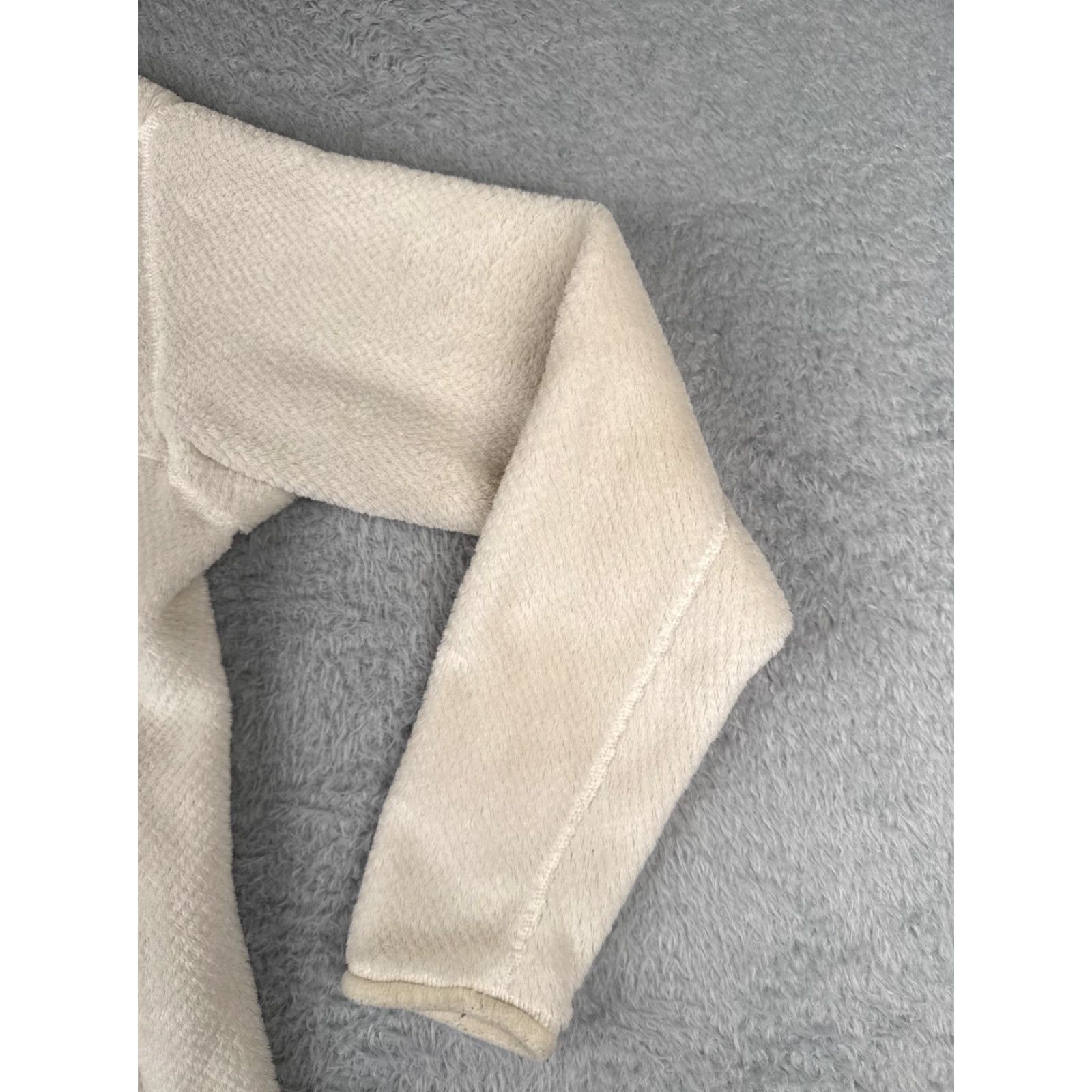 Patagonia Patagonia Sweater Womens Medium Beige Re-Tool Snap-T Pullover Mock Neck Fleece Sweatshirt Size M / US 6-8 / IT 42-44 - 2 Thumbnail