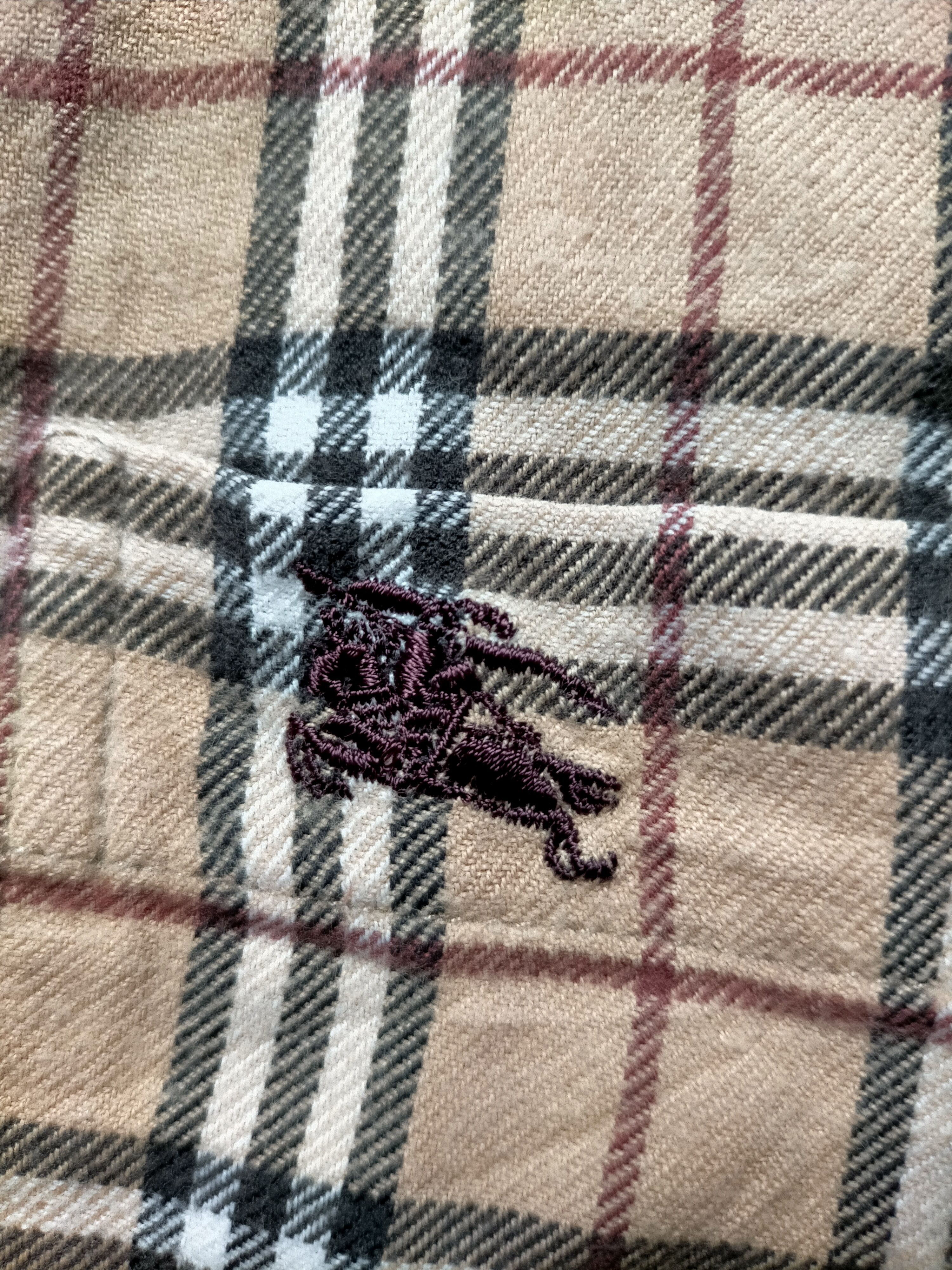Burberry × Vintage Vintage Burberry Nova Check Shirt Button Ups Size US XL / EU 56 / 4 - 7 Thumbnail