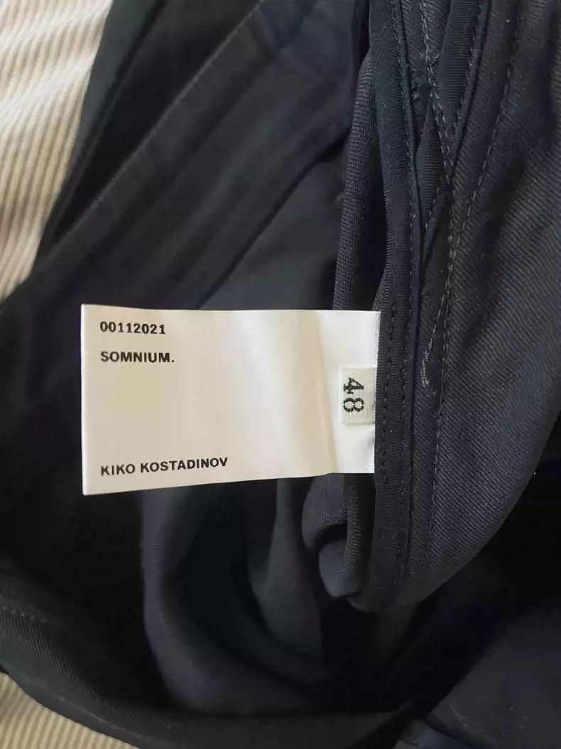 Kiko Kostadinov kiko kostadinov 22aw/22fw Rear zipper/split wide leg pants Size US 32 / EU 48 - 4 Thumbnail