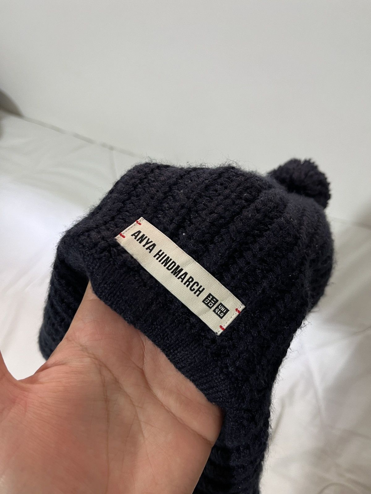 Anya Hindmarch Anya hindmarch x uniqlo navy beanie Size ONE SIZE - 2 Thumbnail