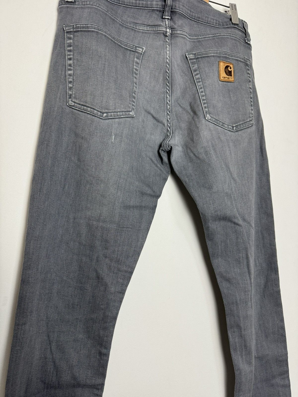 Carhartt Vintage sun faded distressed carhartt denim jeans workstyle Size US 33 - 5 Thumbnail