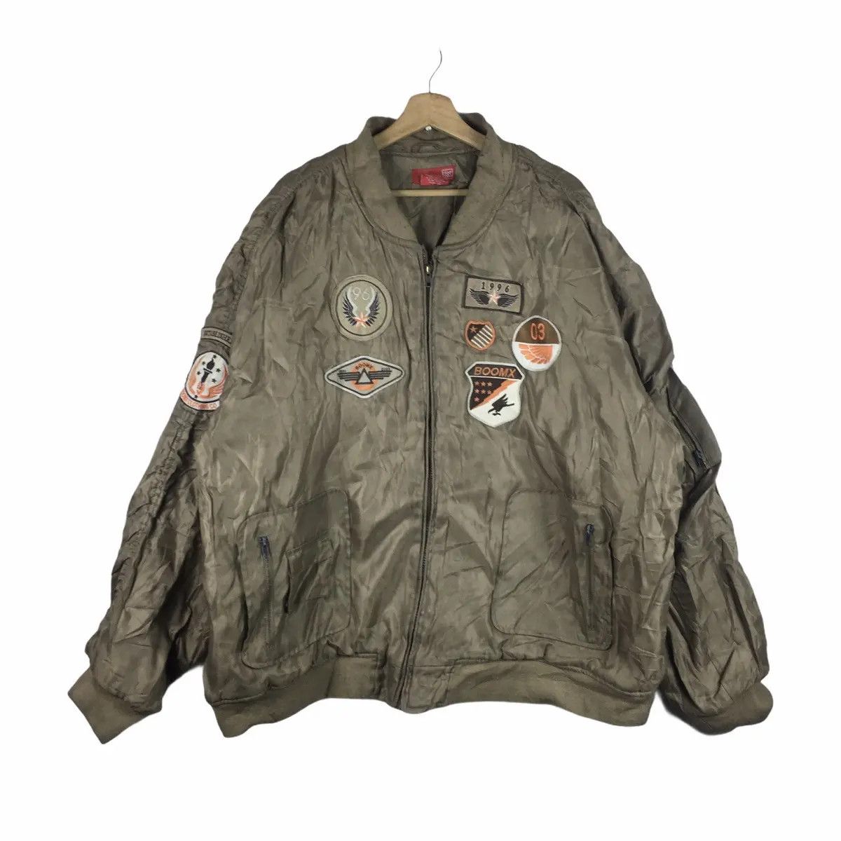 Vintage Vtg BOOMX Flight Jacket World War Fighter Bomber Puff Size US XXL / EU 58 / 5 - 1 Thumbnail