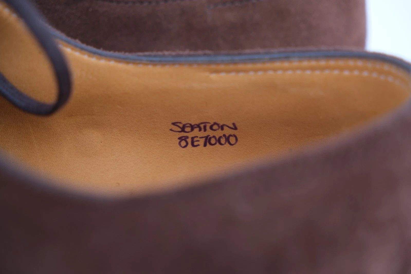 John Lobb Mint John Lobb Seaton Suede Derby EU 42 UK 8 / US 9 Size US 9 / EU 42 - 6 Thumbnail